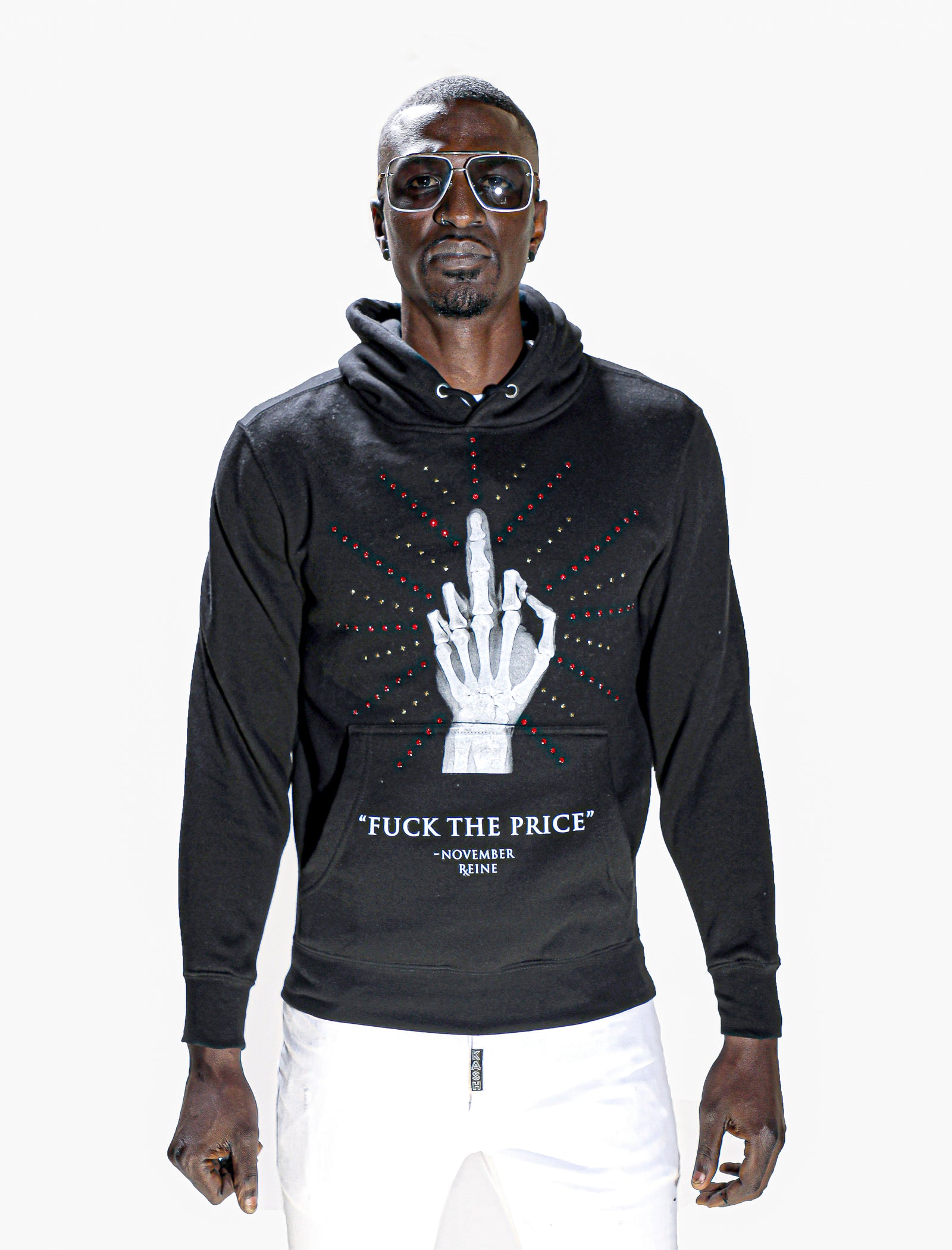 November Reine Fuck the Price Hoodie-Black