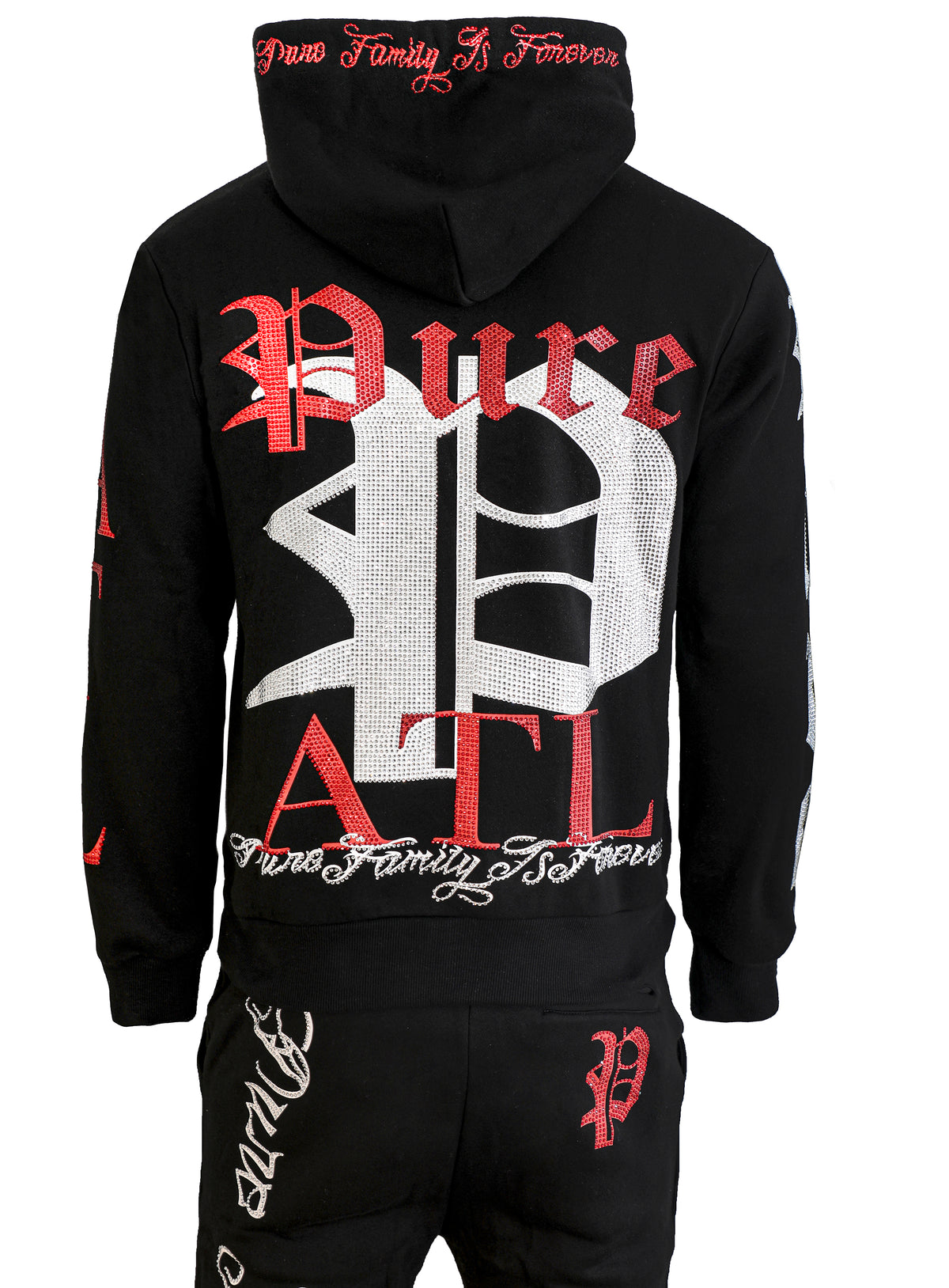 Pure Atlanta Culture Hoodie in black, men’s pullover hoodie – view 1 of 8