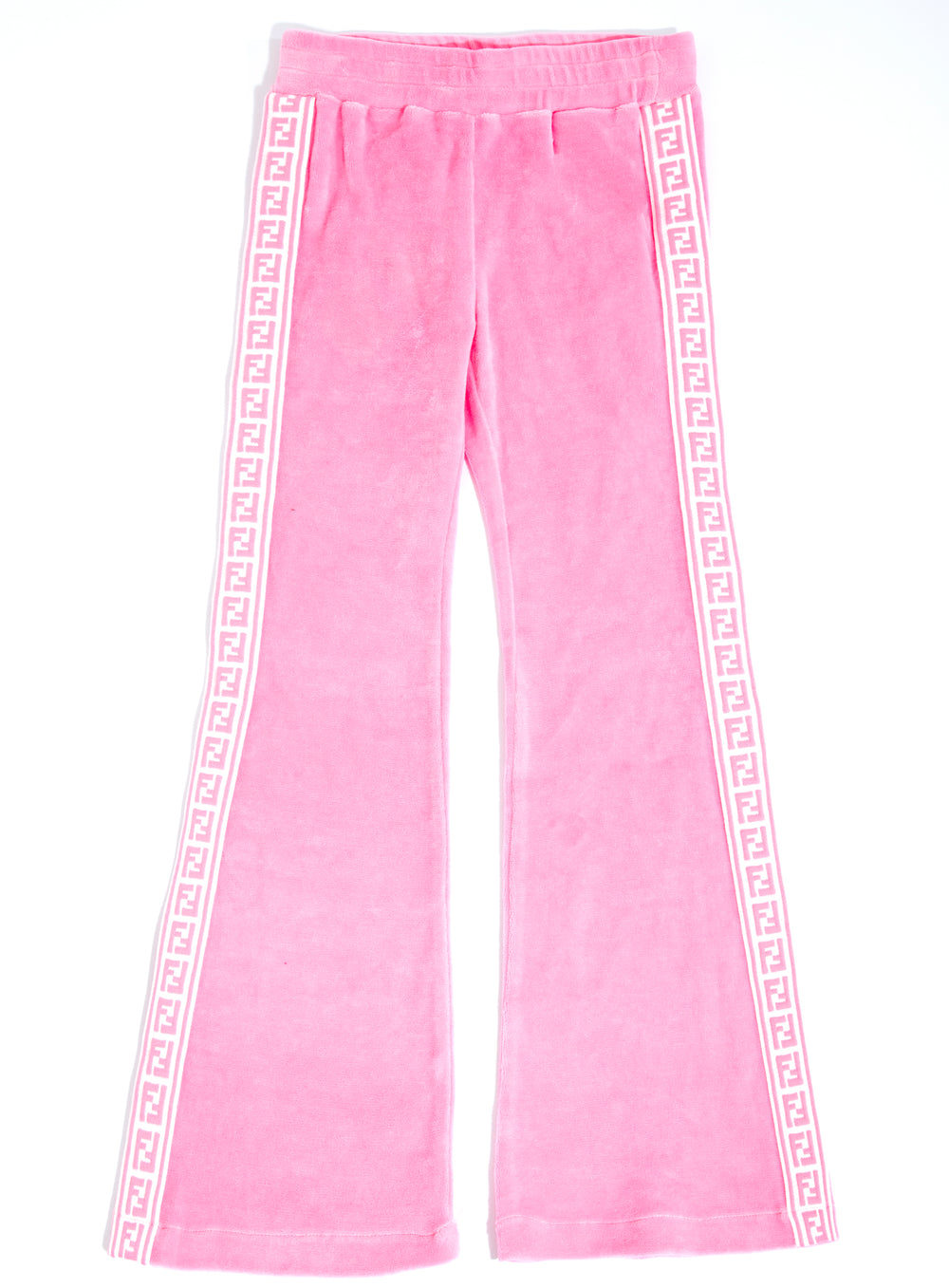 Fendi Girl Pants w/ FF Logo on Sides-Pink