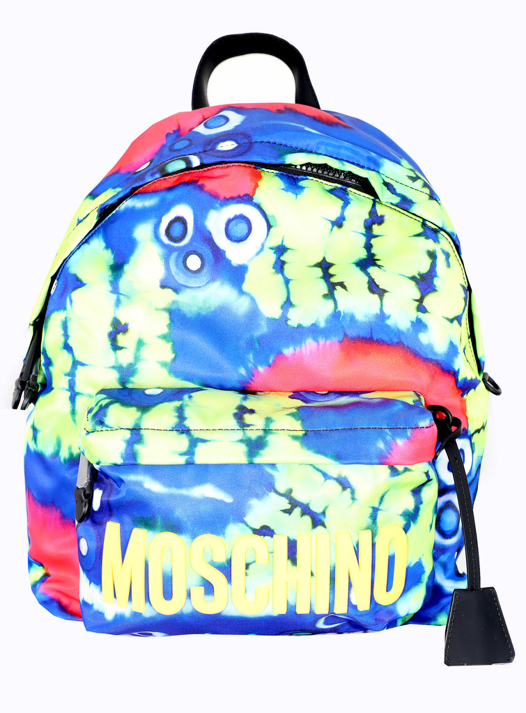 Moschino Logo Nylon Backpack - Tie Dye - PureAtlanta.com