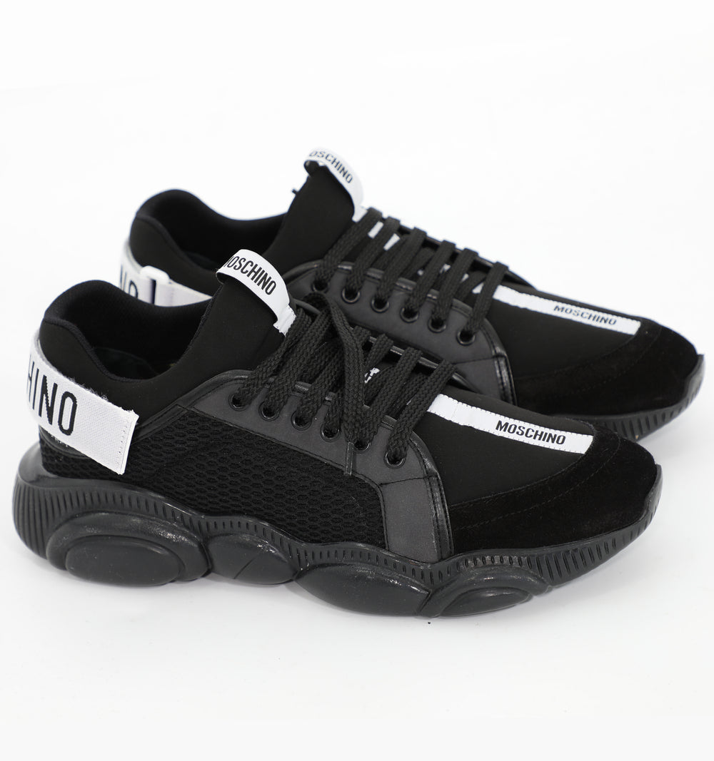 Moschino Teddy Sneakers with Strap in black – view 3 of 4