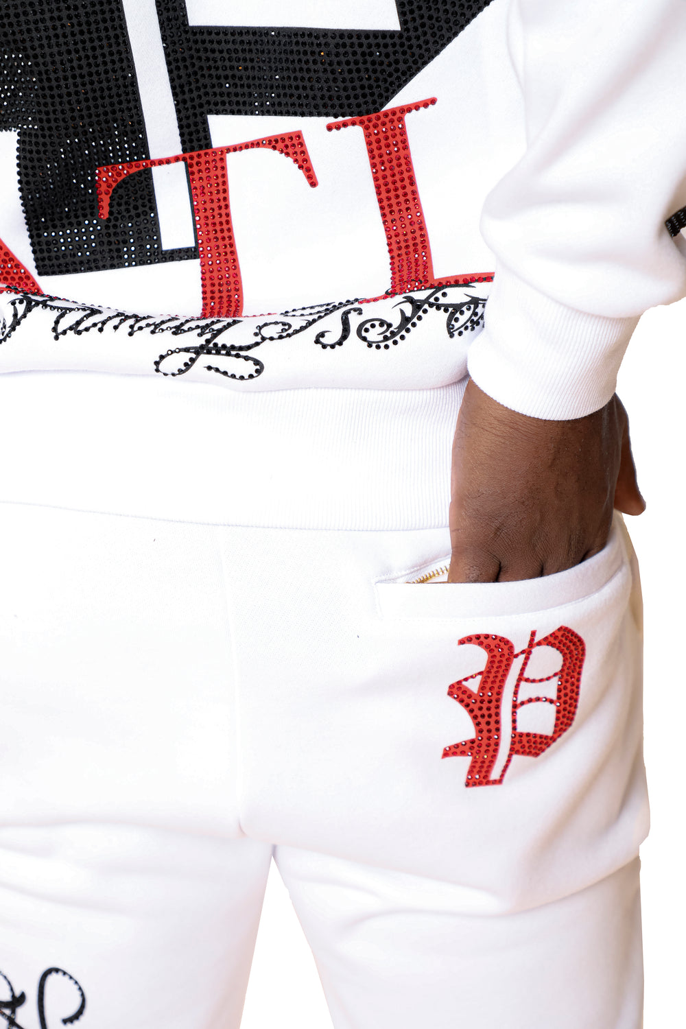 Pure Atlanta Culture Sweatpants in white – view 3 of 6