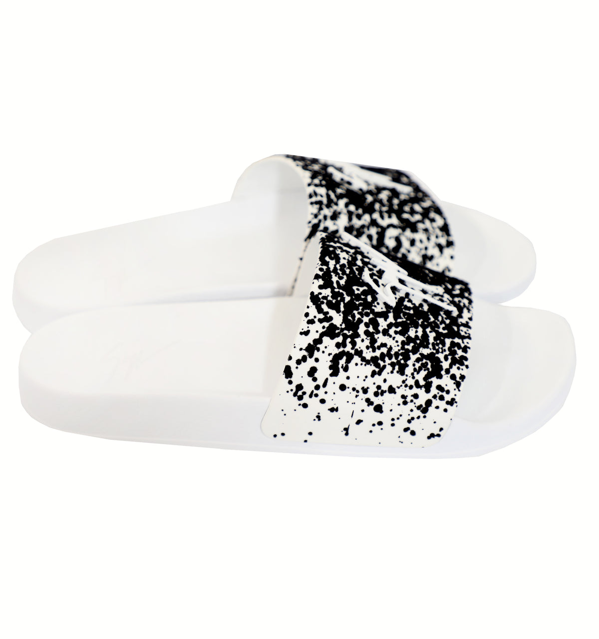 Giuseppe Zanotti Newburel Birel/Vague Bianco Slides in white – view 1 of 2
