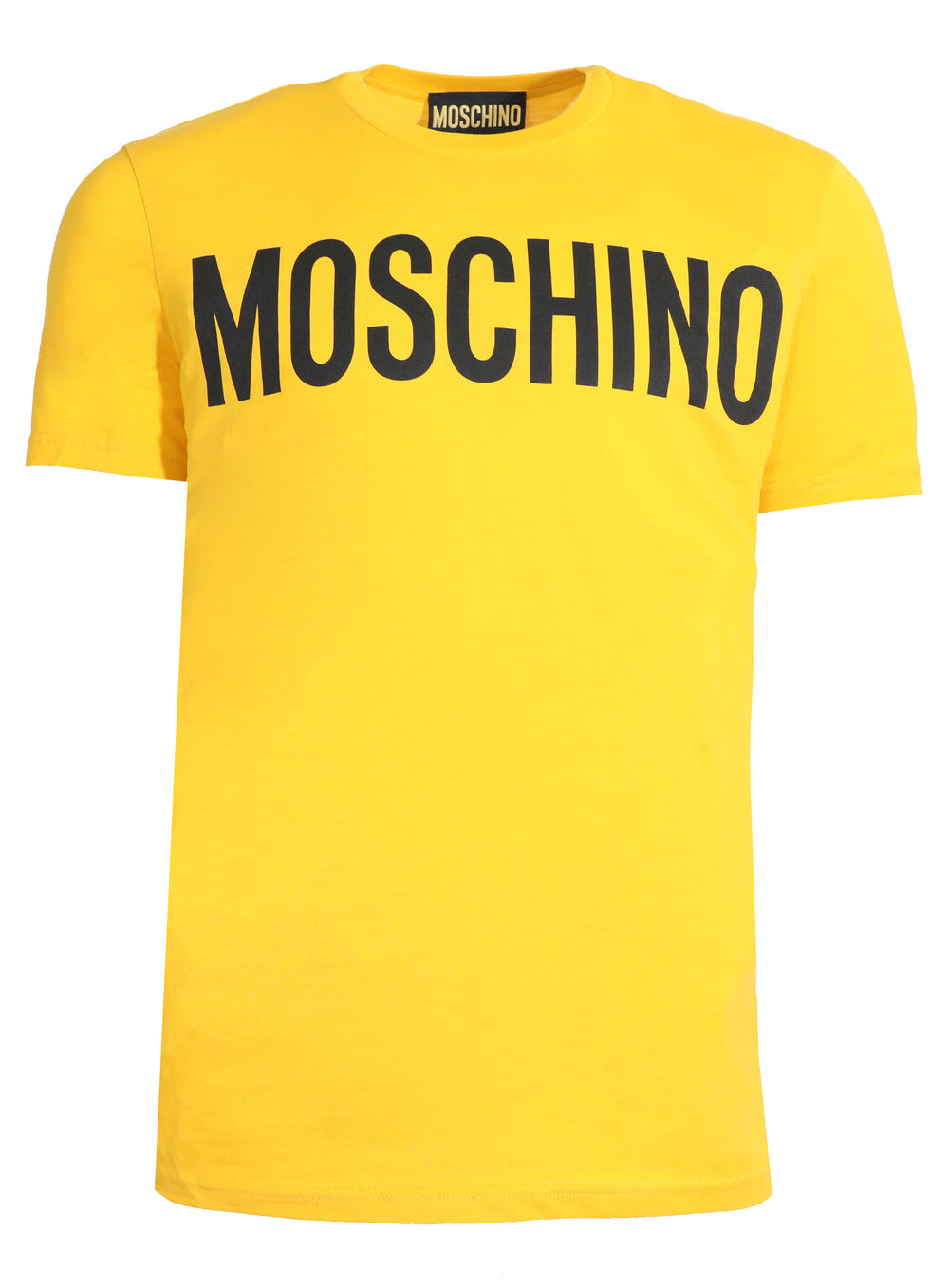 Moschino cotton logo print T-shirt in yellow – view 1 of 1