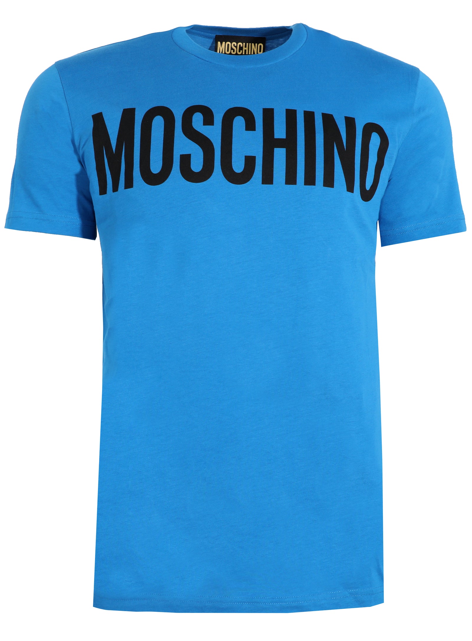 COTTON T-SHIRT W| LOGO PRINT - BLUE