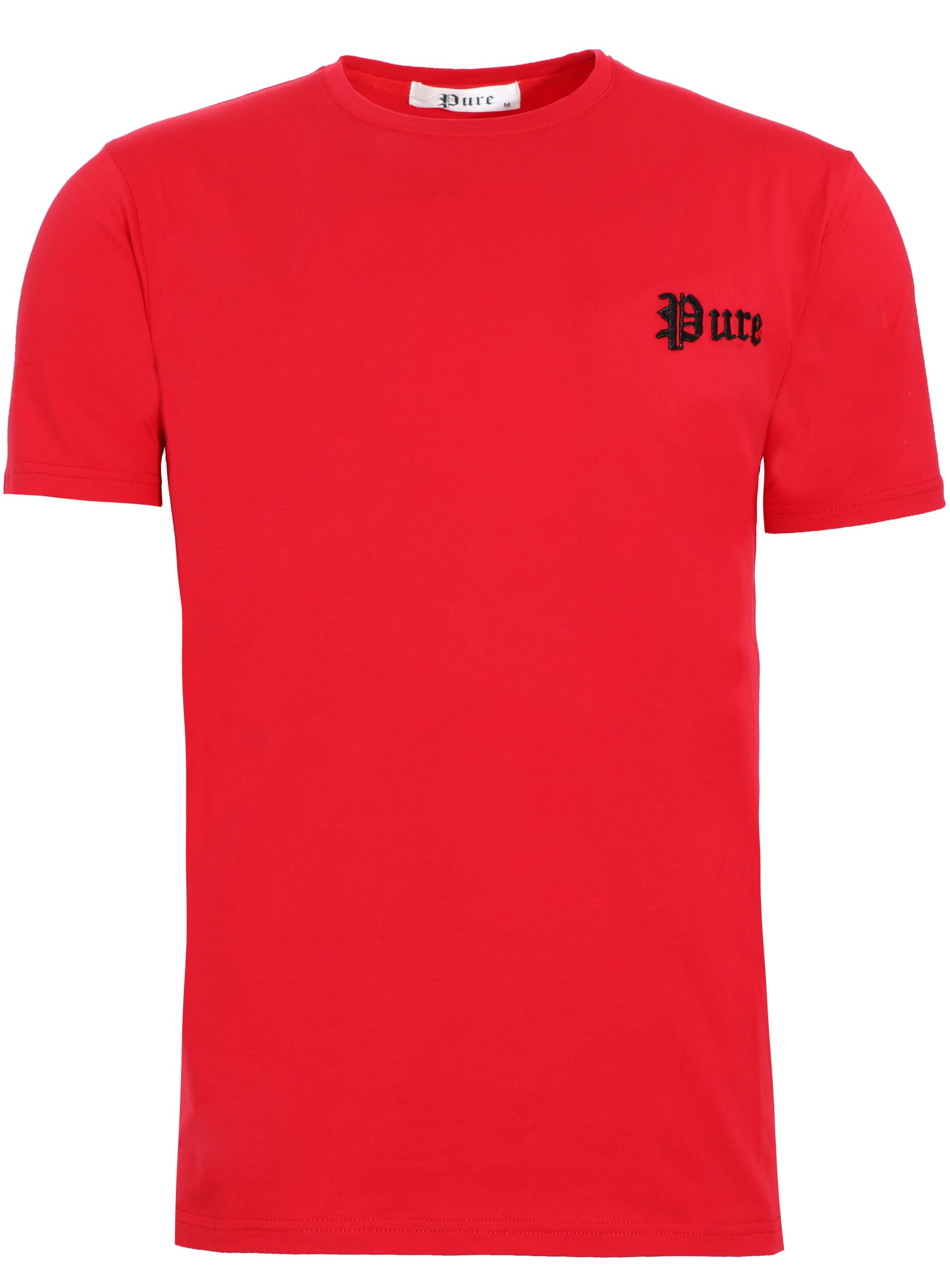 Embroidered SS Pure Tee - Red