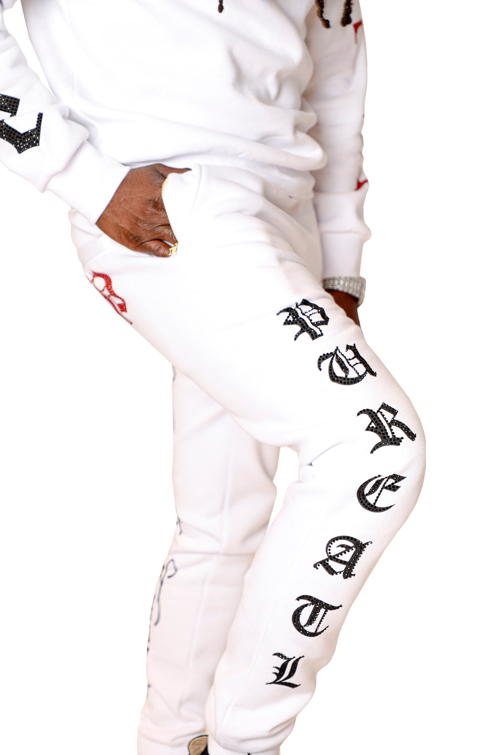 Pure Atlanta Culture Sweatpants in white – view 1 of 6