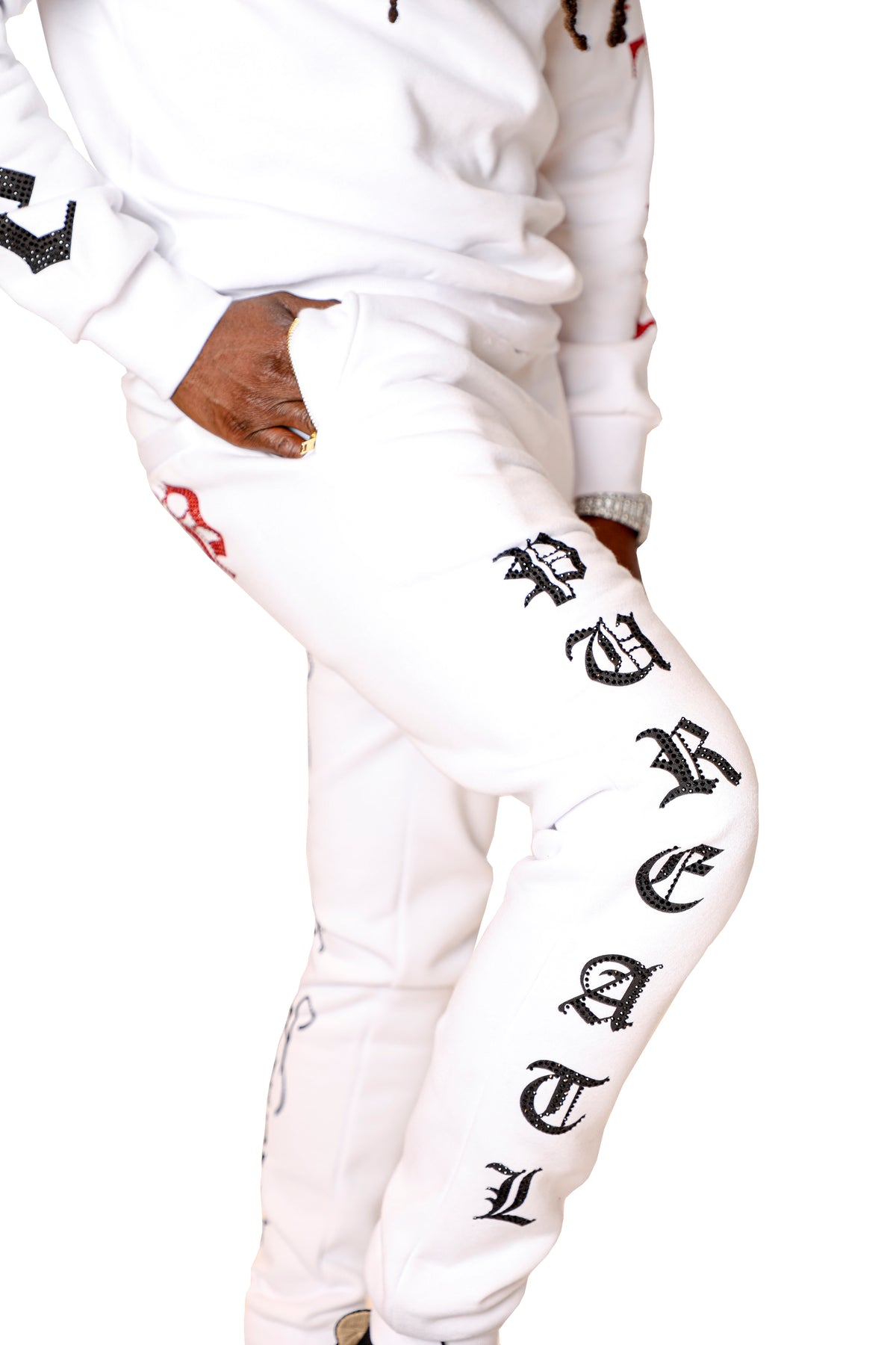 Pure Atlanta Culture Sweatpants in white – view 1 of 6