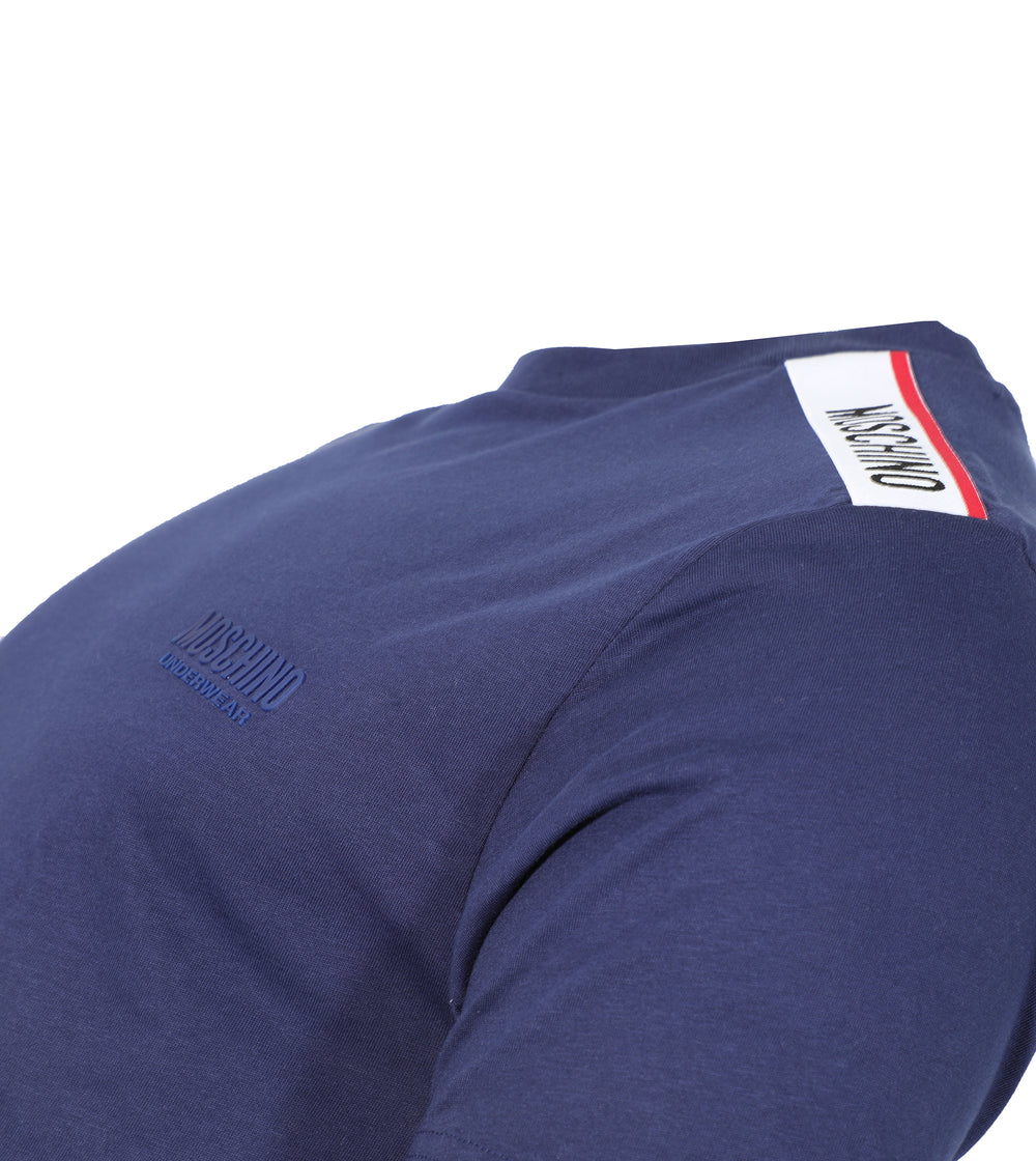 Moschino Logo Band Tee in Navy – view 3 of 3