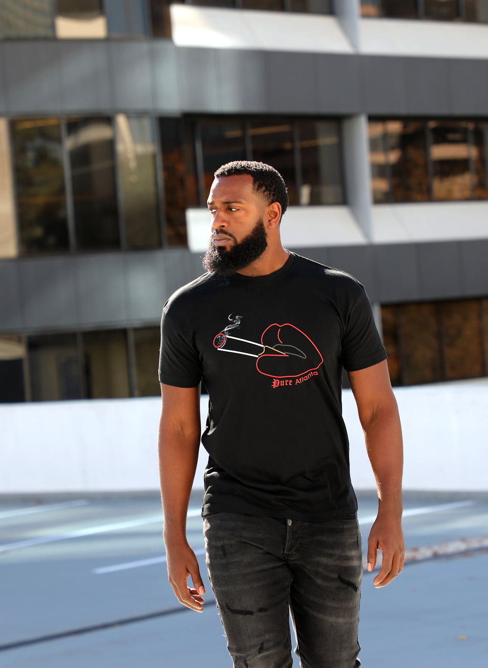 Pure Clean Lips Tee in black – view 4 of 4