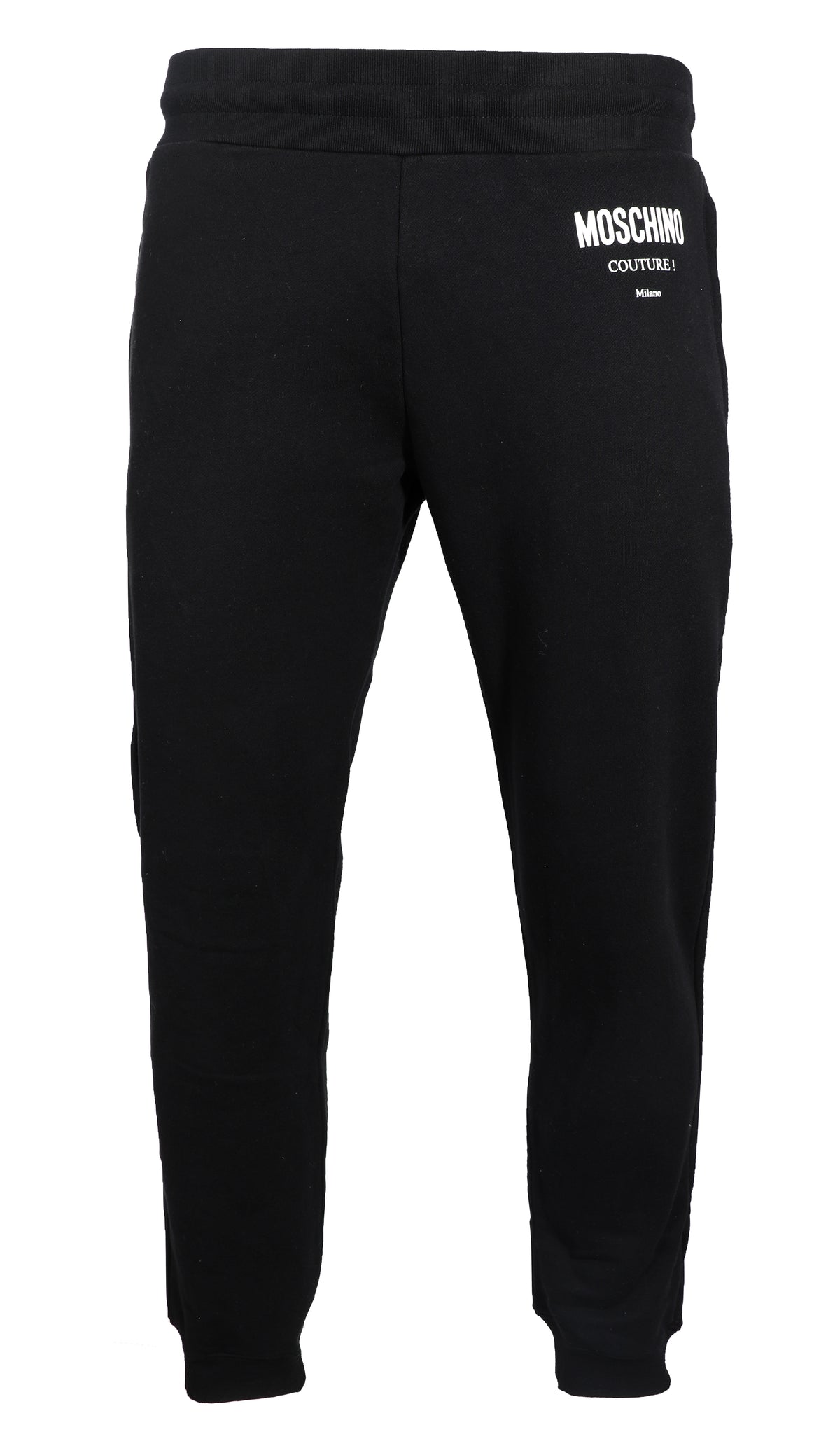 MOSCHINO LOGO SWEATPANTS W/ WHITE TEXT-BLACK