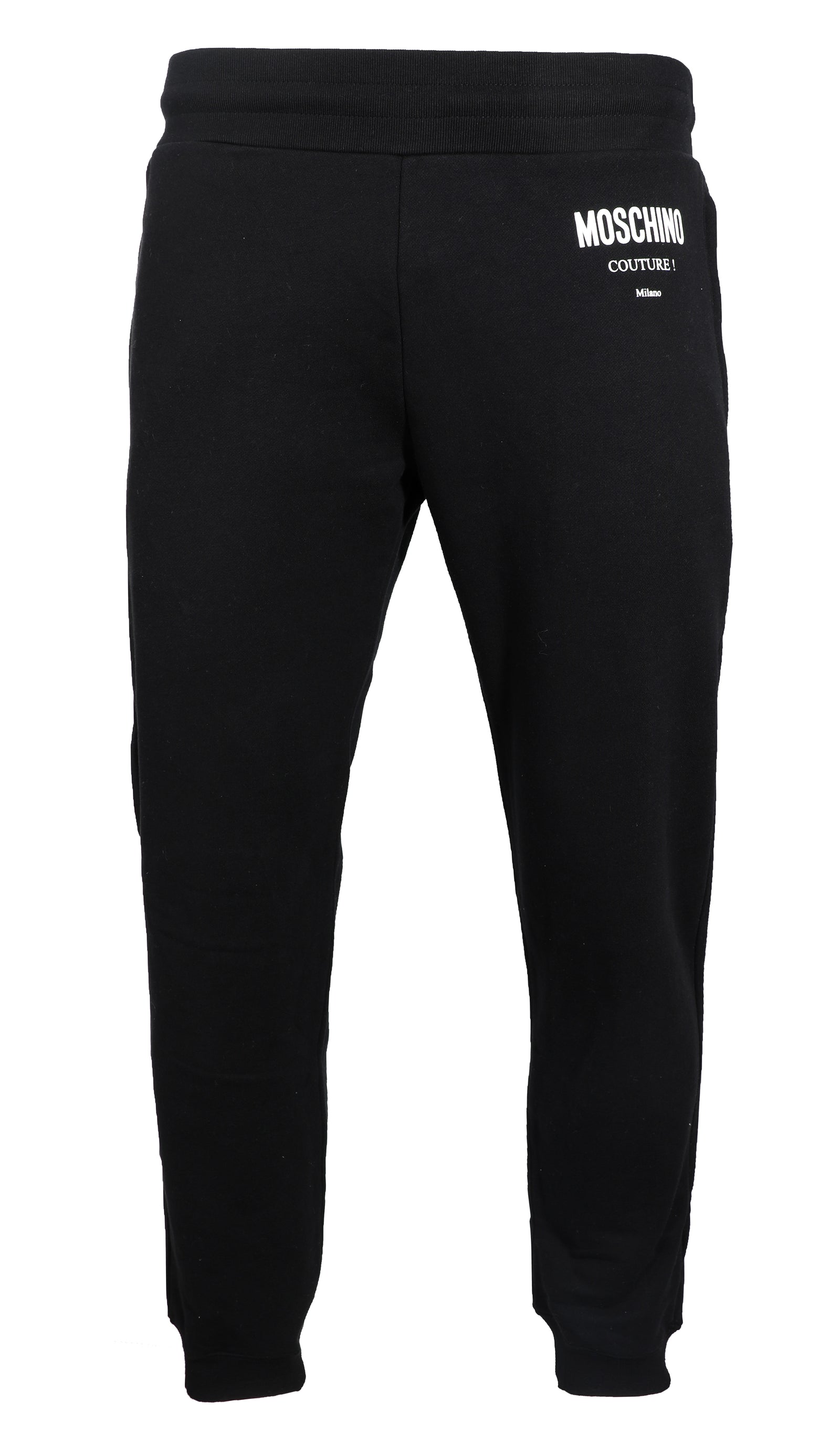 MOSCHINO LOGO SWEATPANTS W/ WHITE TEXT-BLACK