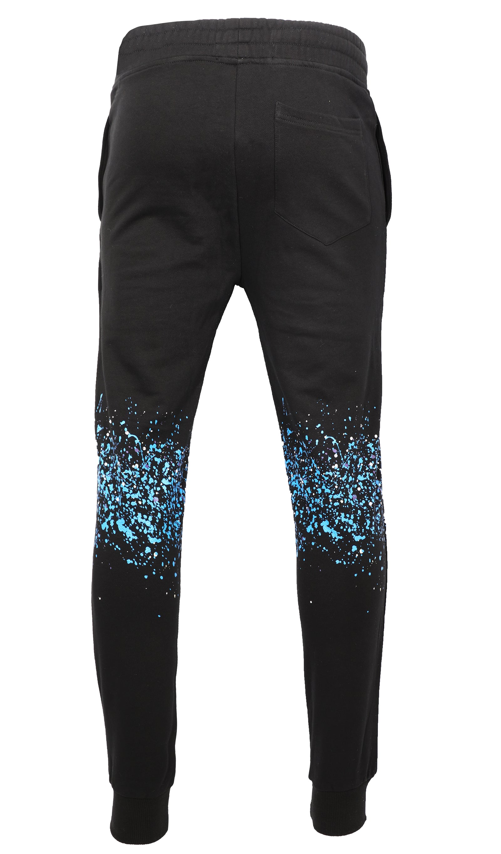 Kash Paint and Crystals Splattered Sweatpants in black – view 4 of 4