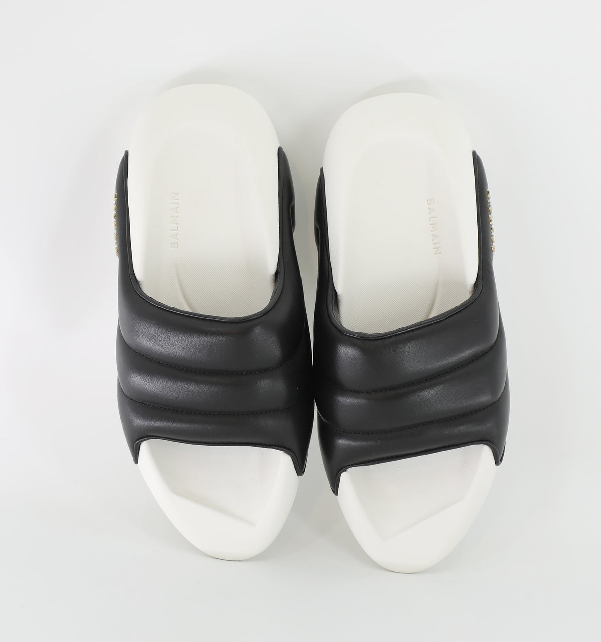 B-IT-PUFFY QUILTED LEATHER - BLACK