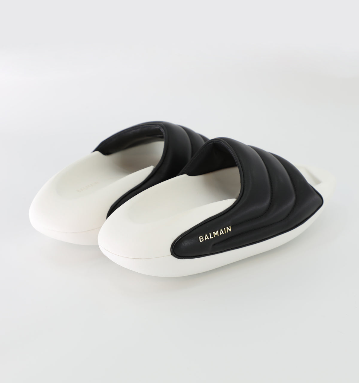 B-IT-PUFFY QUILTED LEATHER - BLACK