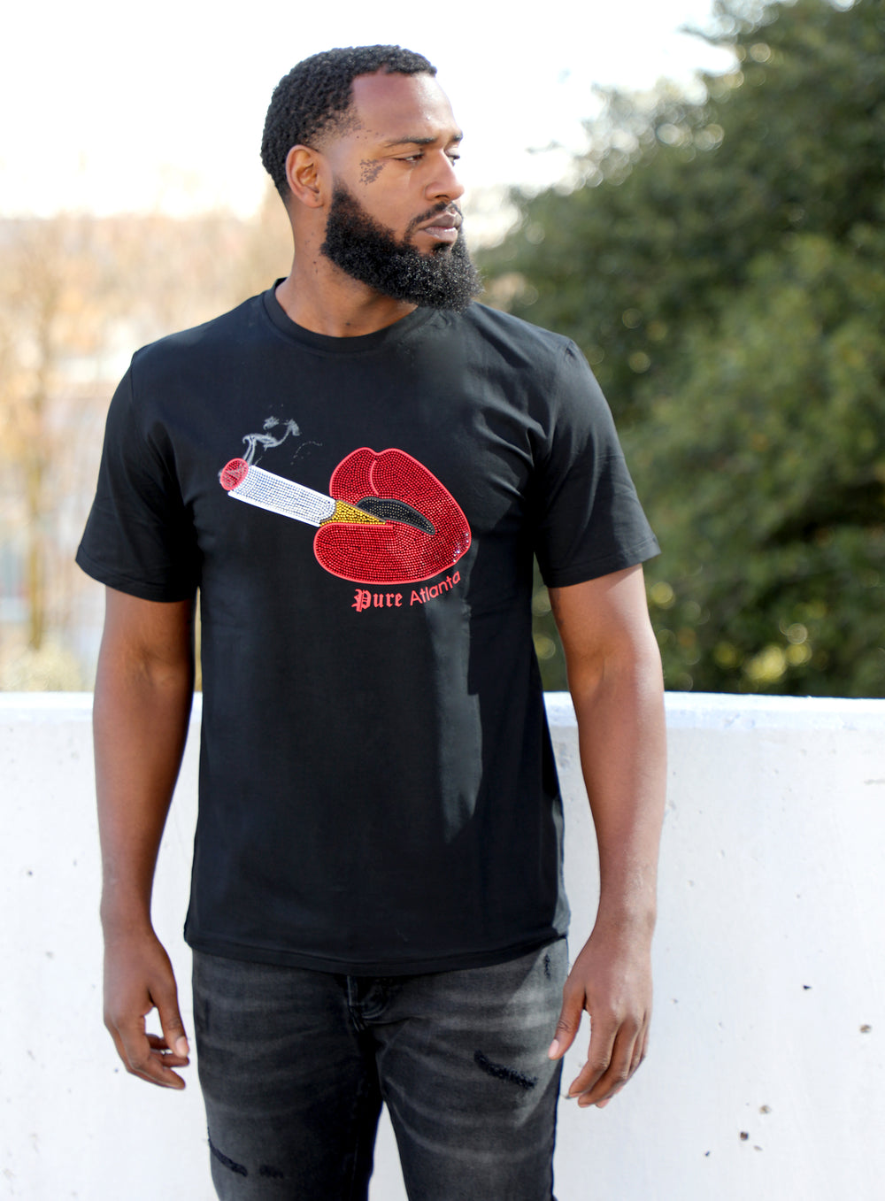 Pure Diamond Lips Tee in black – view 9 of 9