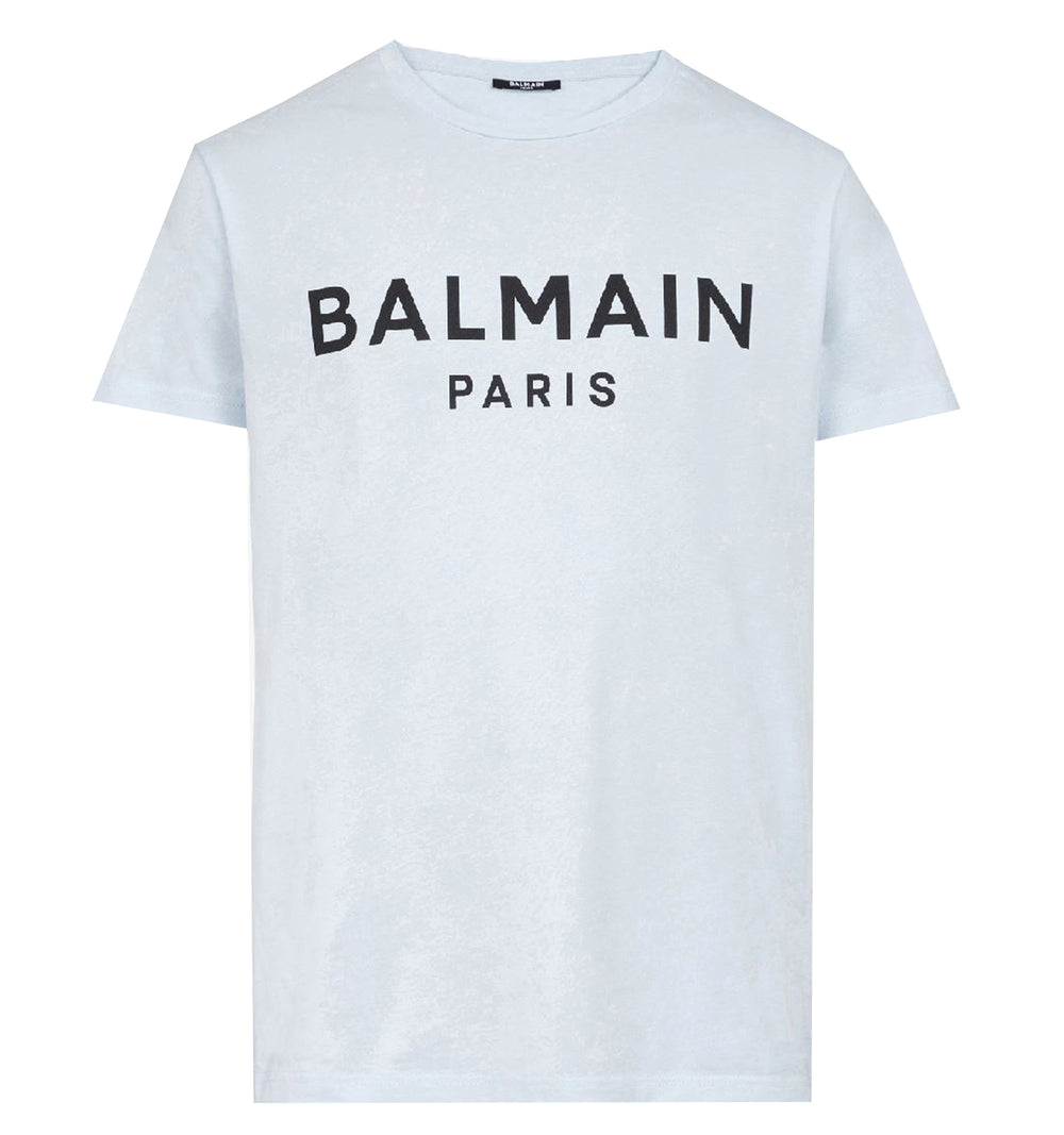 Balmain Logo SS Tee - Light Blue – view 1 of 2