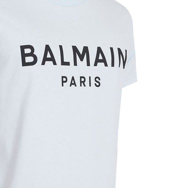 Balmain Logo SS Tee - Light Blue - PureAtlanta.com