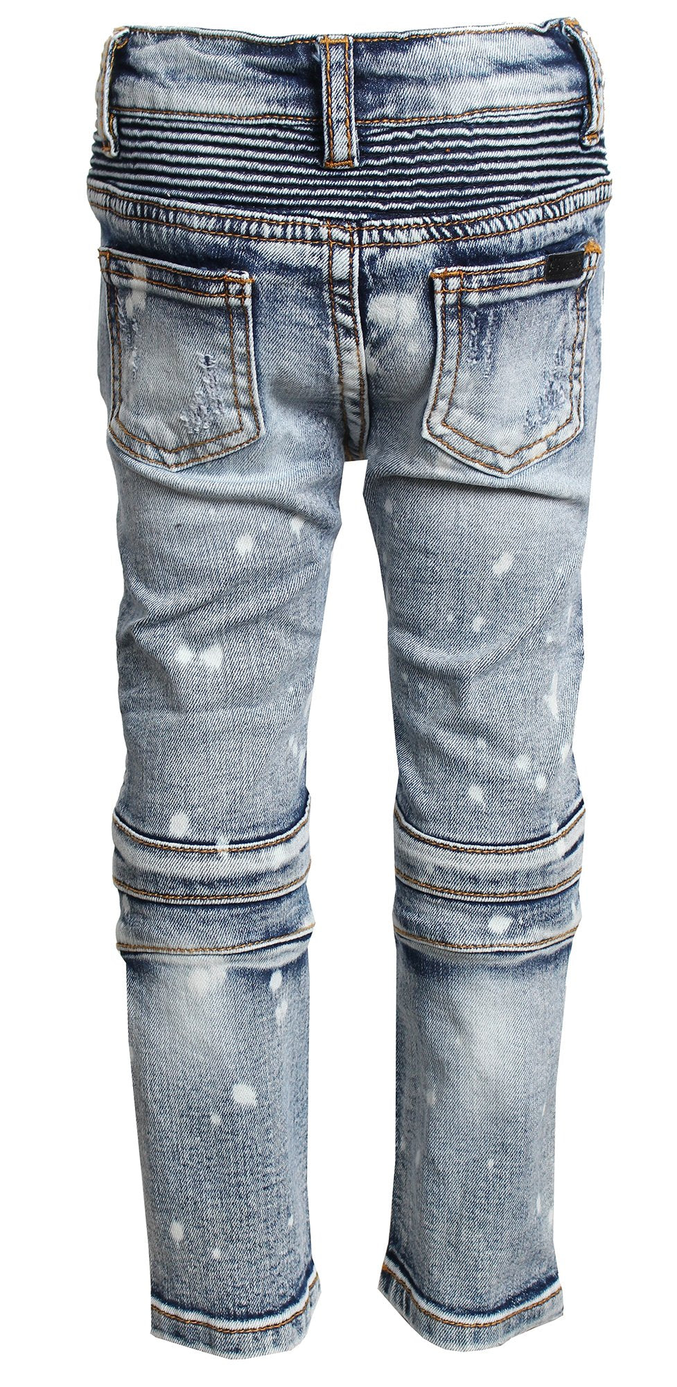 Haus of JR Clayton Biker Denim (Distressed Bleach Drip Wash)