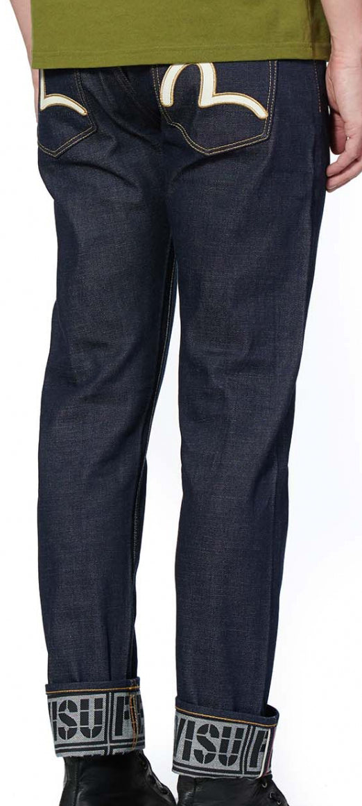 Men's Slim fit Denim Jeans with Seagull Print