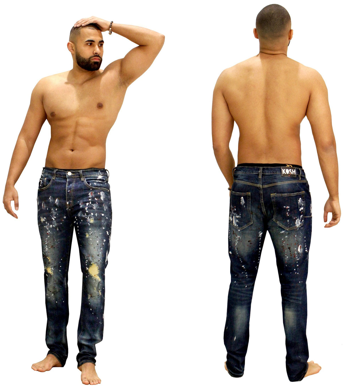 Men's Kash Denim - Blue Paint