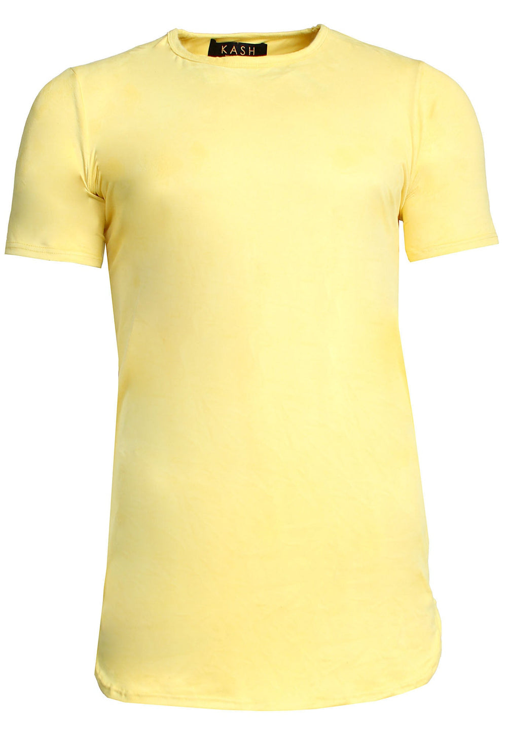 Kash Elongated Stretch Suede Tunic in yellow – view 1 of 4