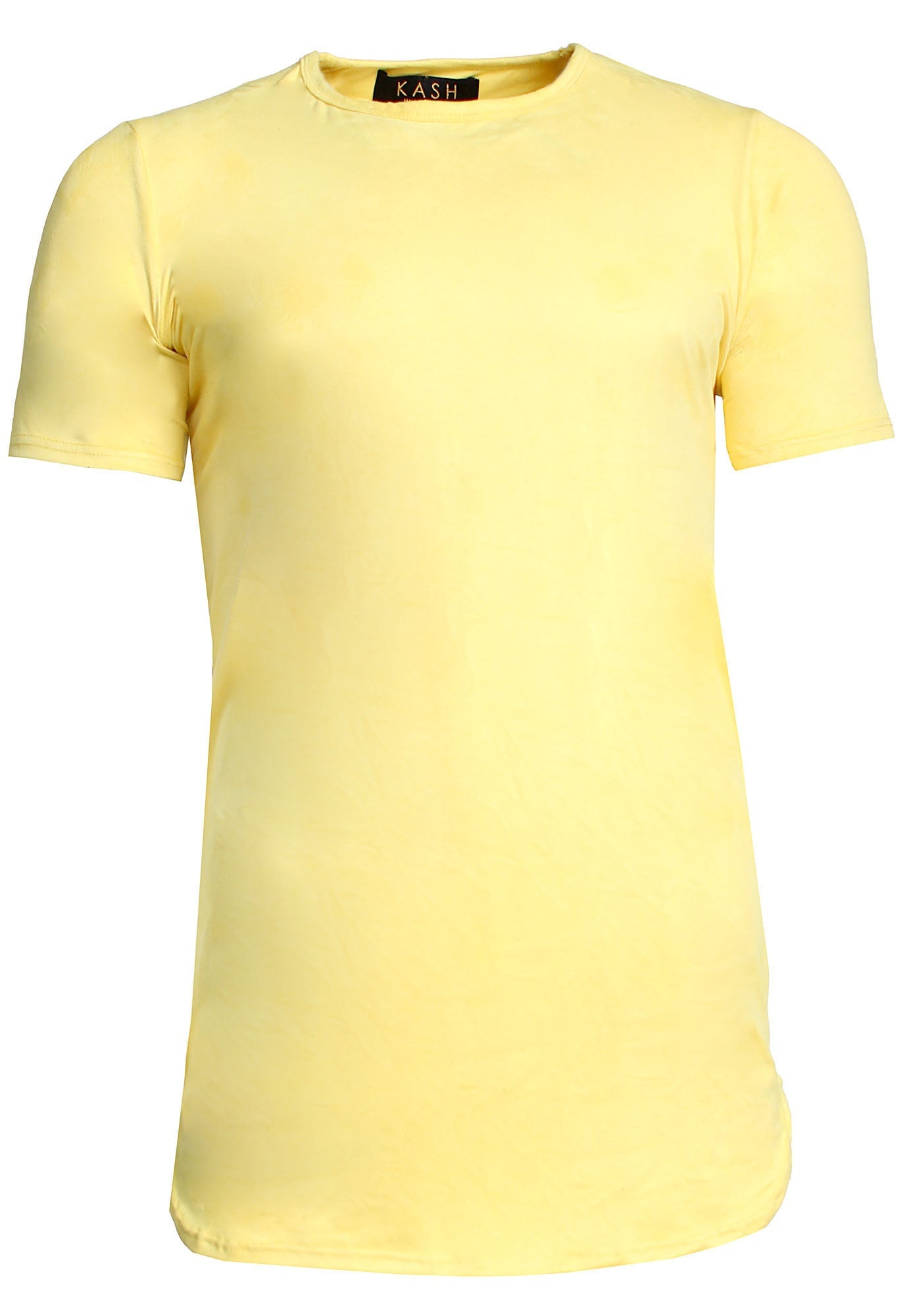 Kash Elongated Stretch Suede Tunic in yellow – view 1 of 4