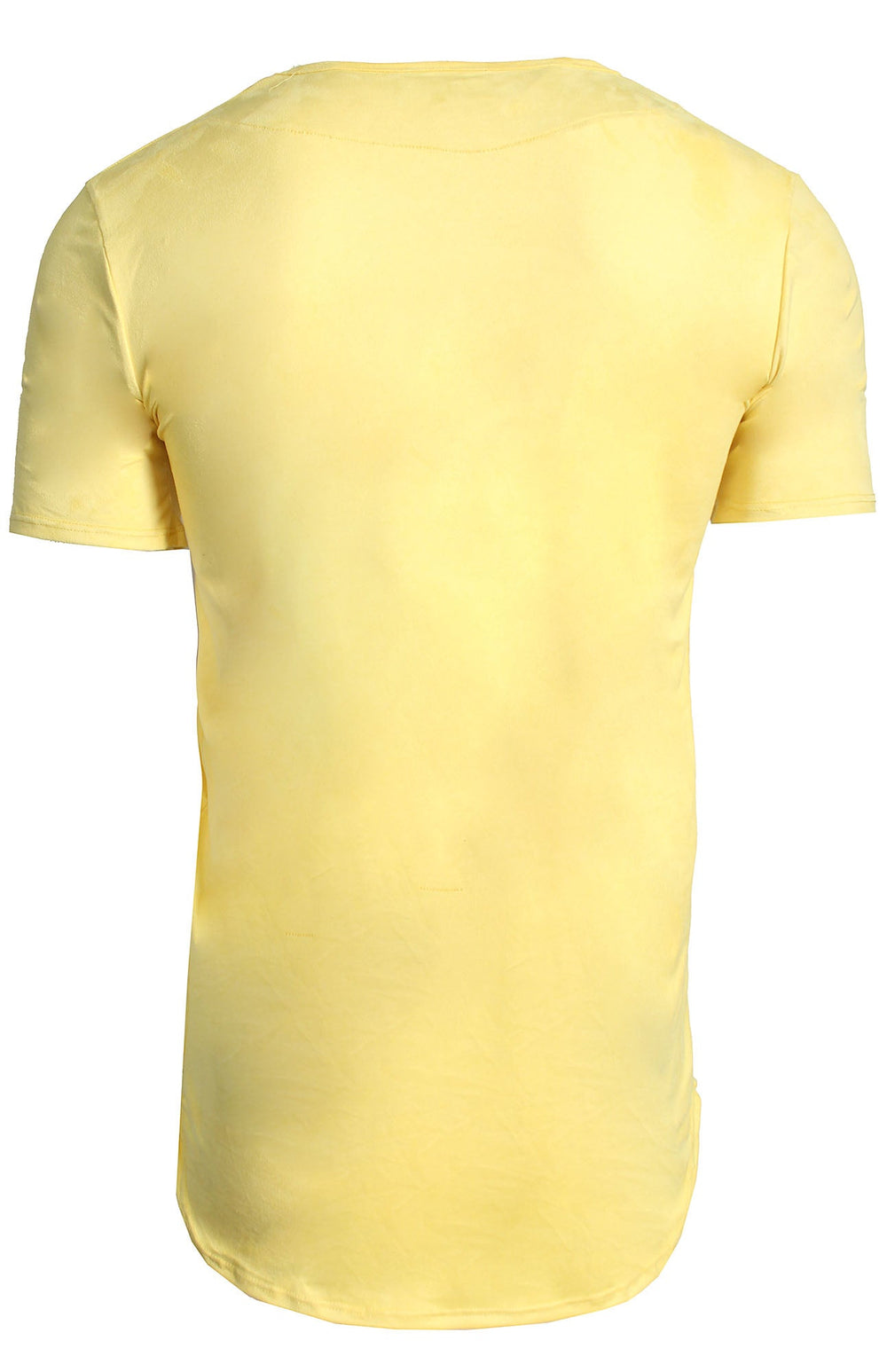 Kash Elongated Stretch Suede Tunic in yellow – view 2 of 4
