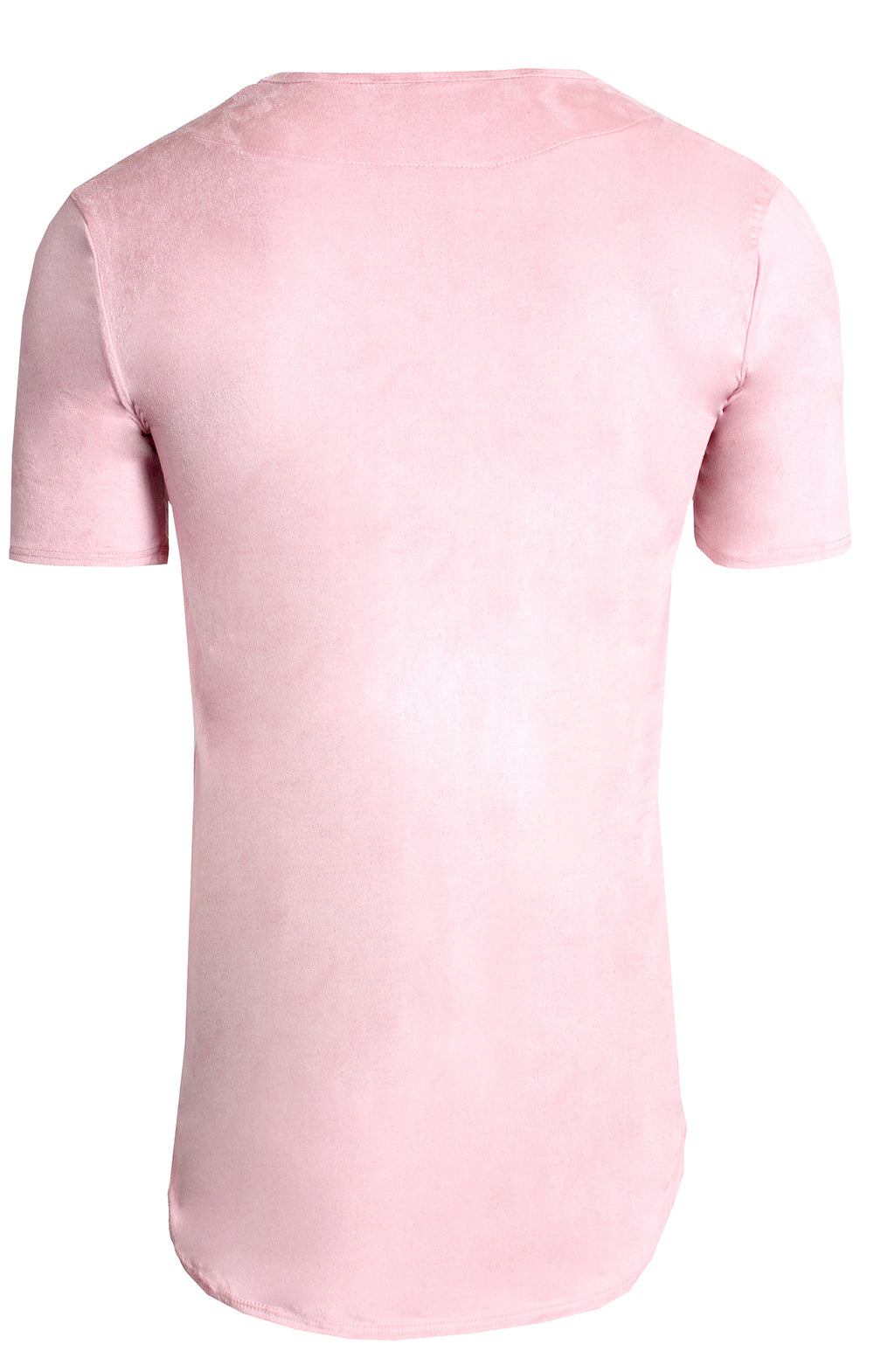 Kash Men's Elongated Stretch Suede Tunic - Peony – view 2 of 2