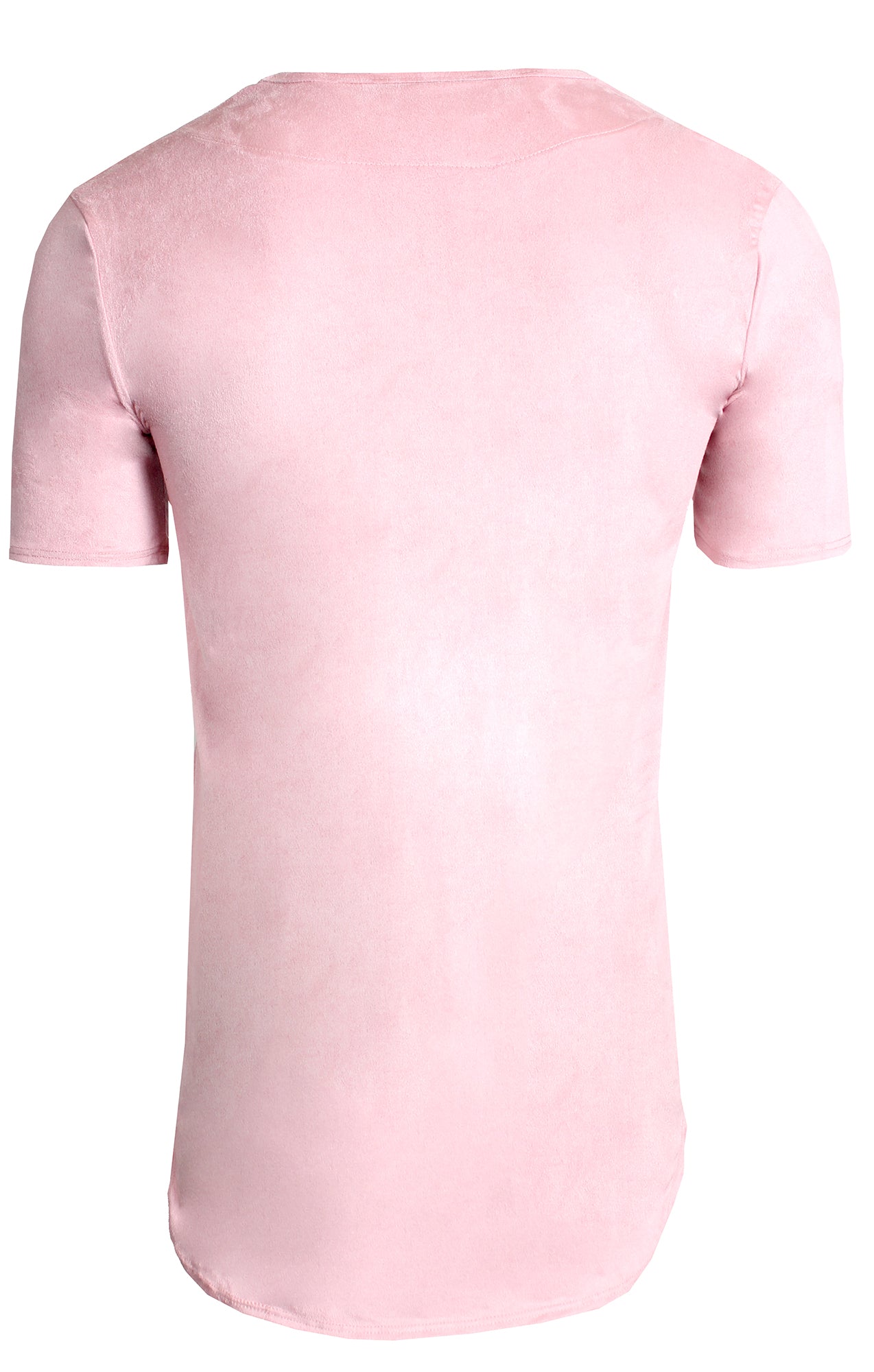 Kash Men's Elongated Stretch Suede Tunic - Peony – view 2 of 2