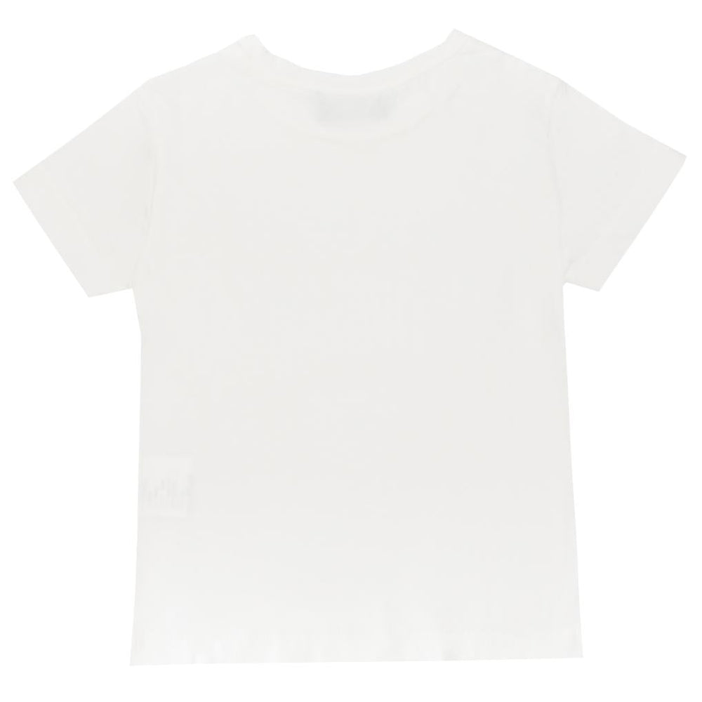 Girls Short Sleeve Logo Graphic T-Shirt-White