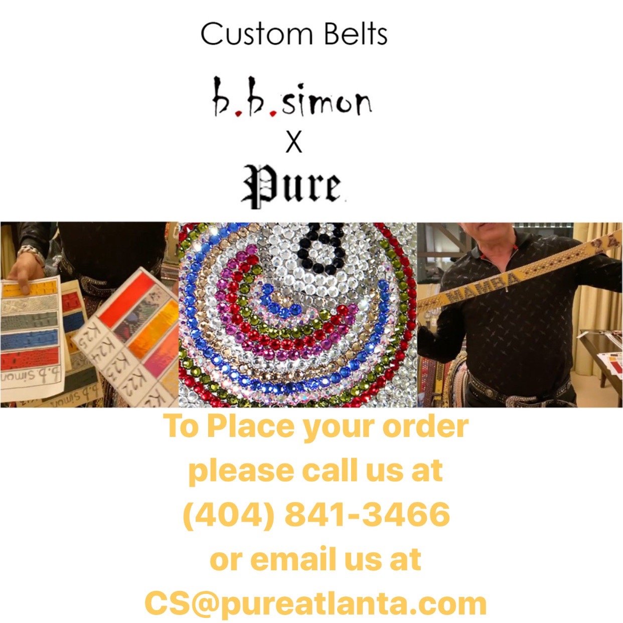 B.B. Simon Custom Name Belt – view 2 of 3