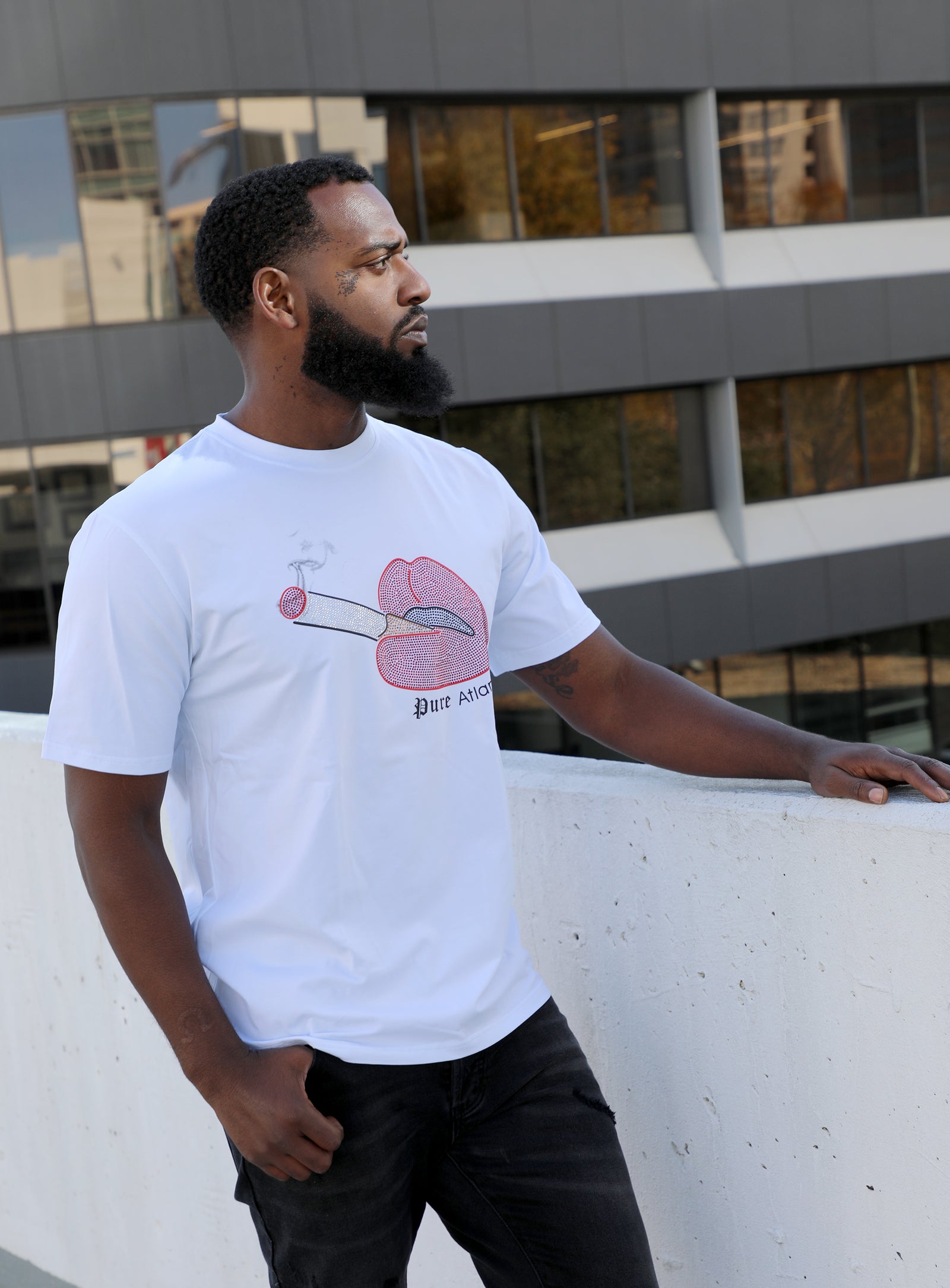 Pure Diamond Lips Tee in white – view 2 of 6