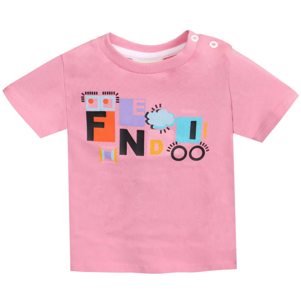 Fendi | Baby Girl S/S Logo Tee