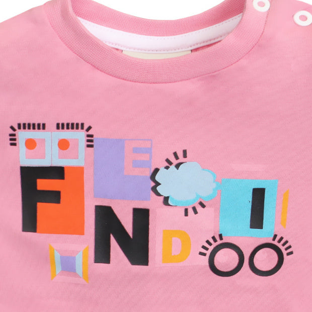 Fendi | Baby Girl S/S Logo Tee
