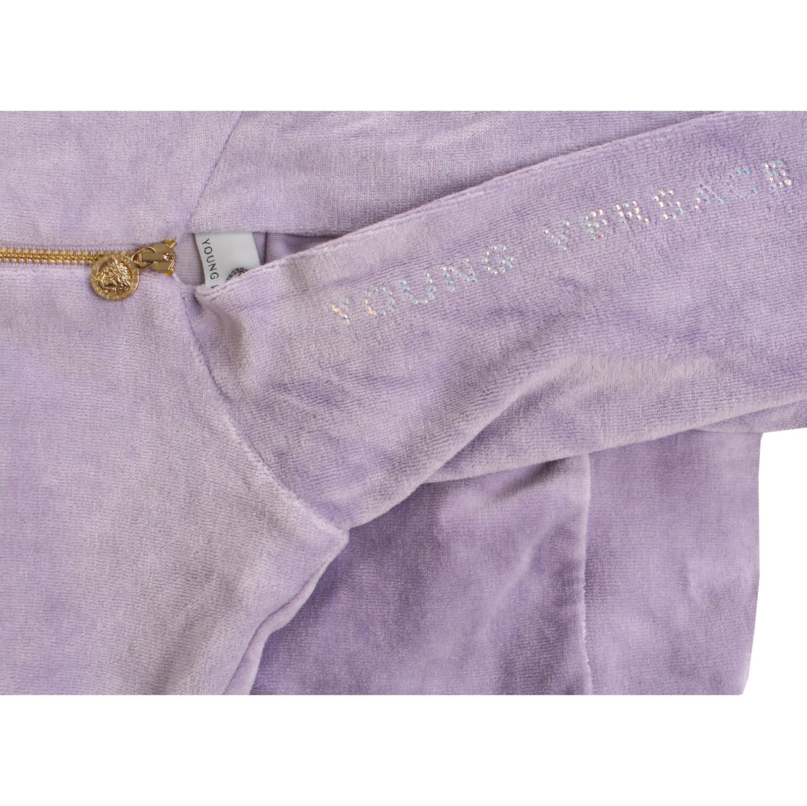 Young Versace Girls' Velour Jogging Set in lilac – view 4 of 4