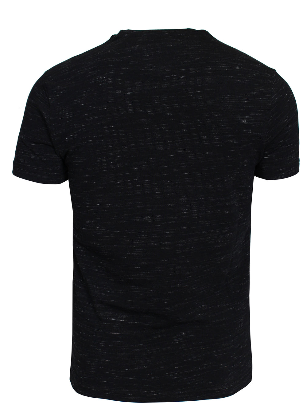Men's Short Sleeve Crewneck Jersey Stretch Tee Shirt-Black