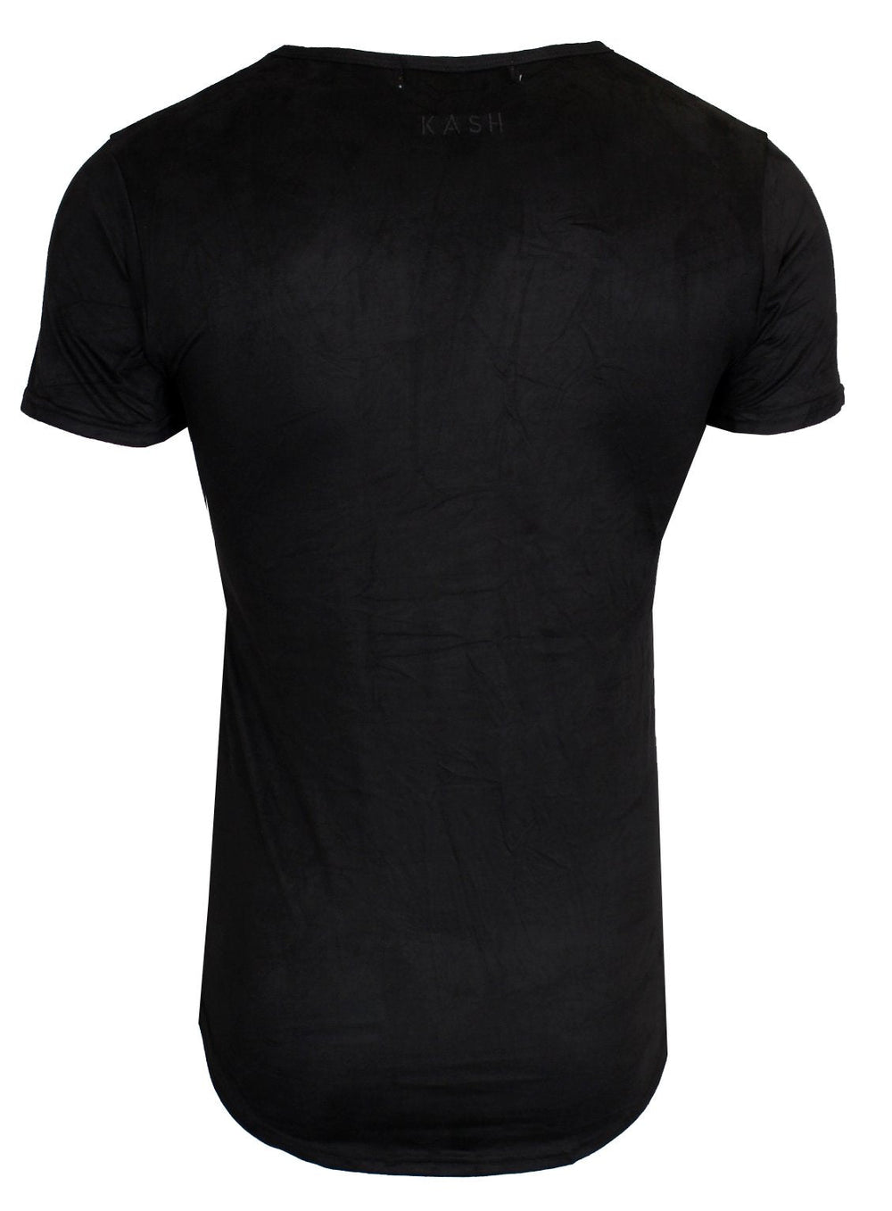 Men's 3D Hamsa Short Sleeve Crewneck Tee Shirt-Black