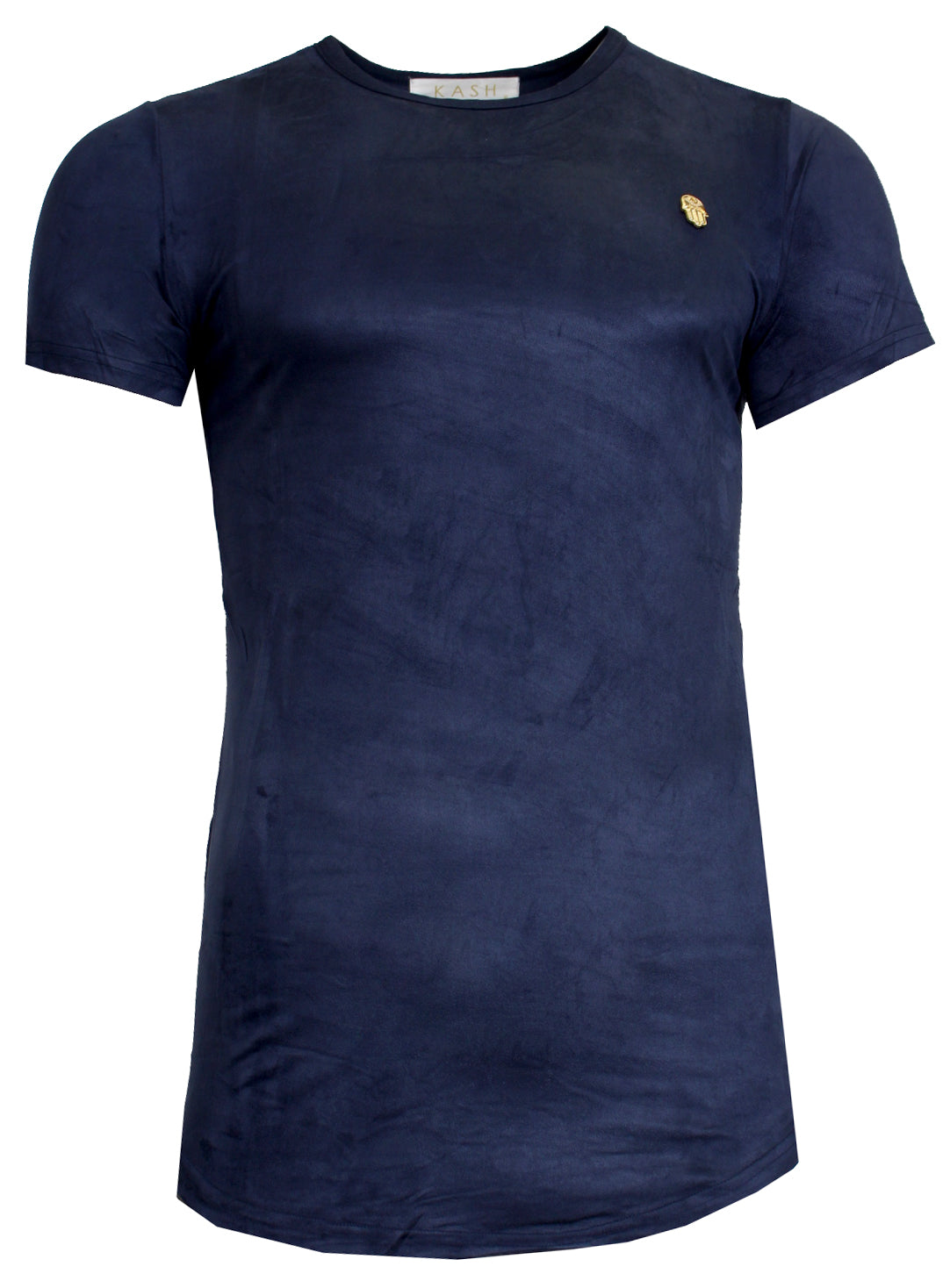 Kash men's 3D Hamsa short sleeve crewneck tee in navy – view 1 of 4