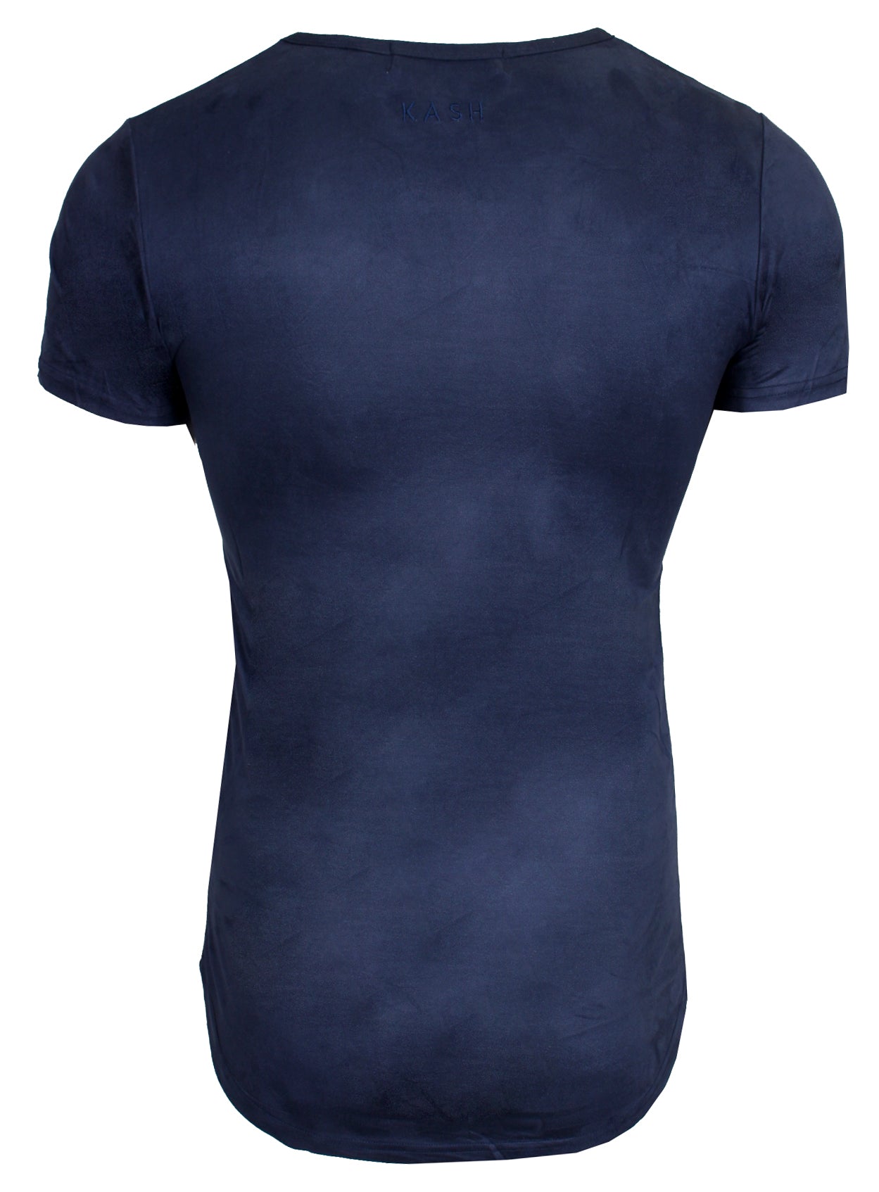 Kash men's 3D Hamsa short sleeve crewneck tee in navy – view 2 of 4