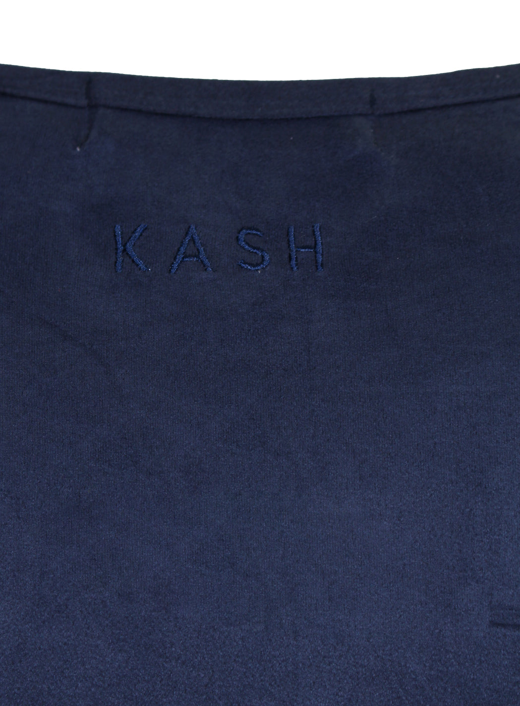 Kash men's 3D Hamsa short sleeve crewneck tee in navy – view 4 of 4