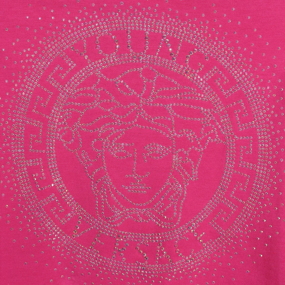 Girls Medusa Short Sleeve Dress-Pink