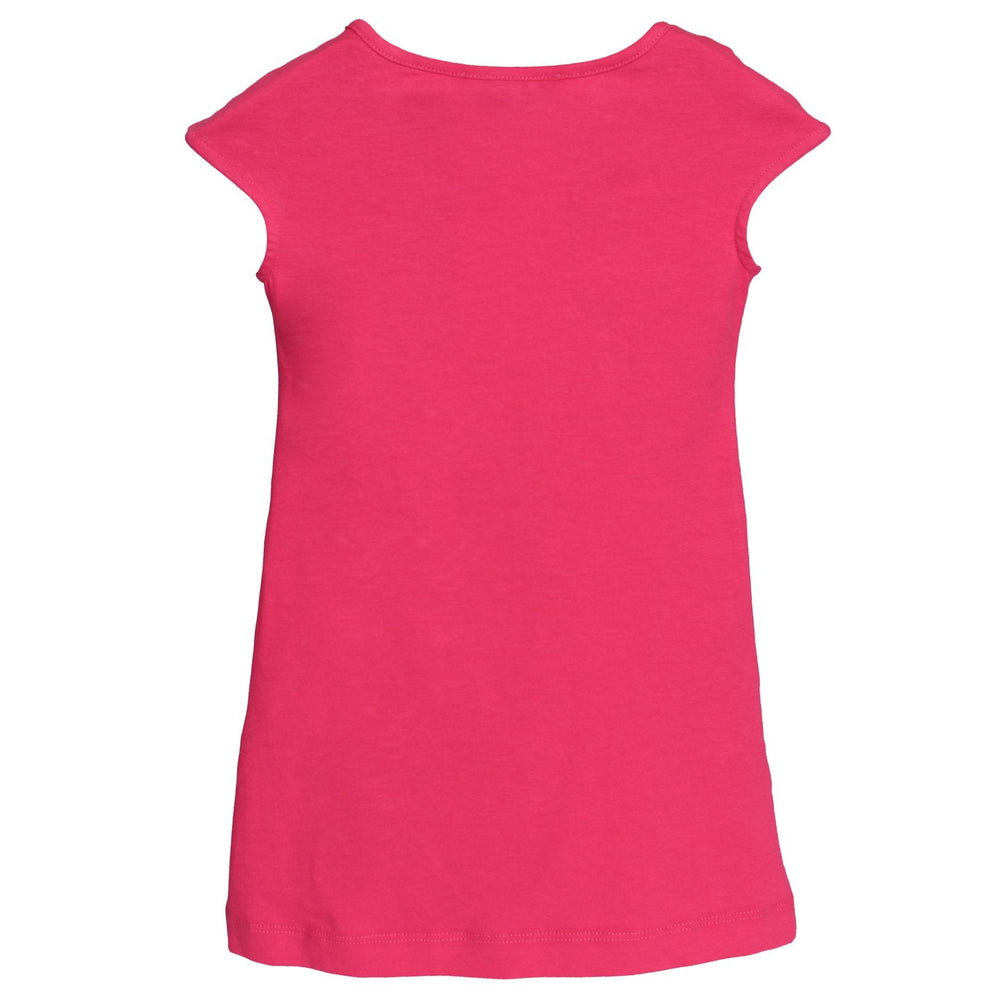 Girls Medusa Short Sleeve Dress-Pink