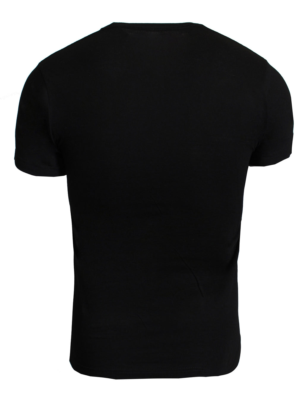 Pure Block Logo Tee in black with light blue logo – view 3 of 3