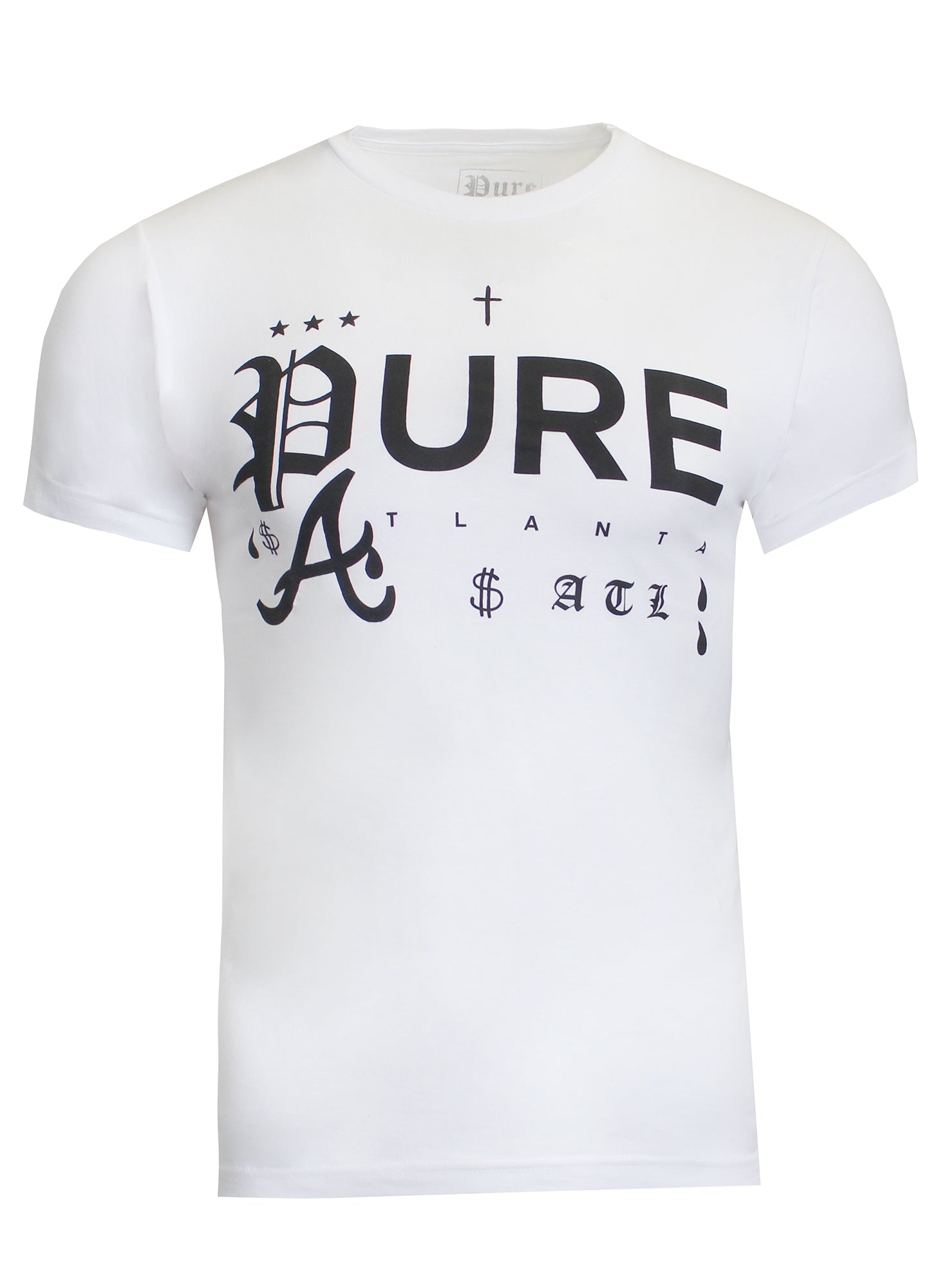 Pure Tattoo Logo Tee in white – view 1 of 3