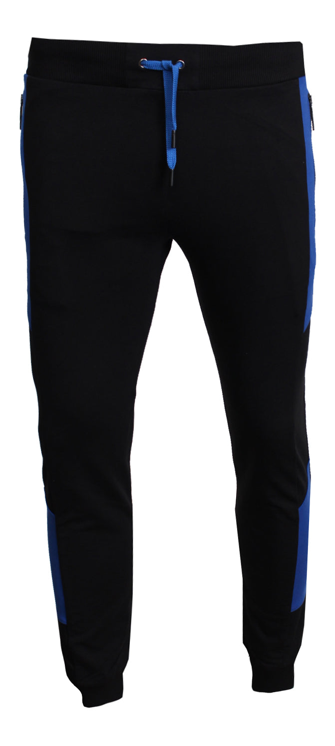 Versace Jeans Fleece Light Stretch Jacket in black and blue – view 6 of 8