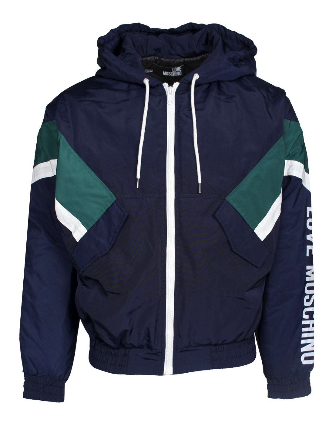 Love Moschino Track Jacket with Hood in navy – view 1 of 2