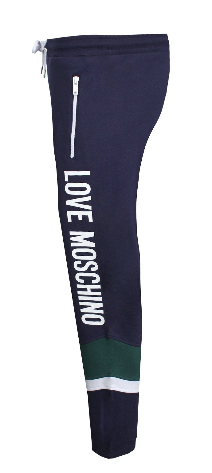 Love Moschino Color Block Joggers in navy – view 1 of 3
