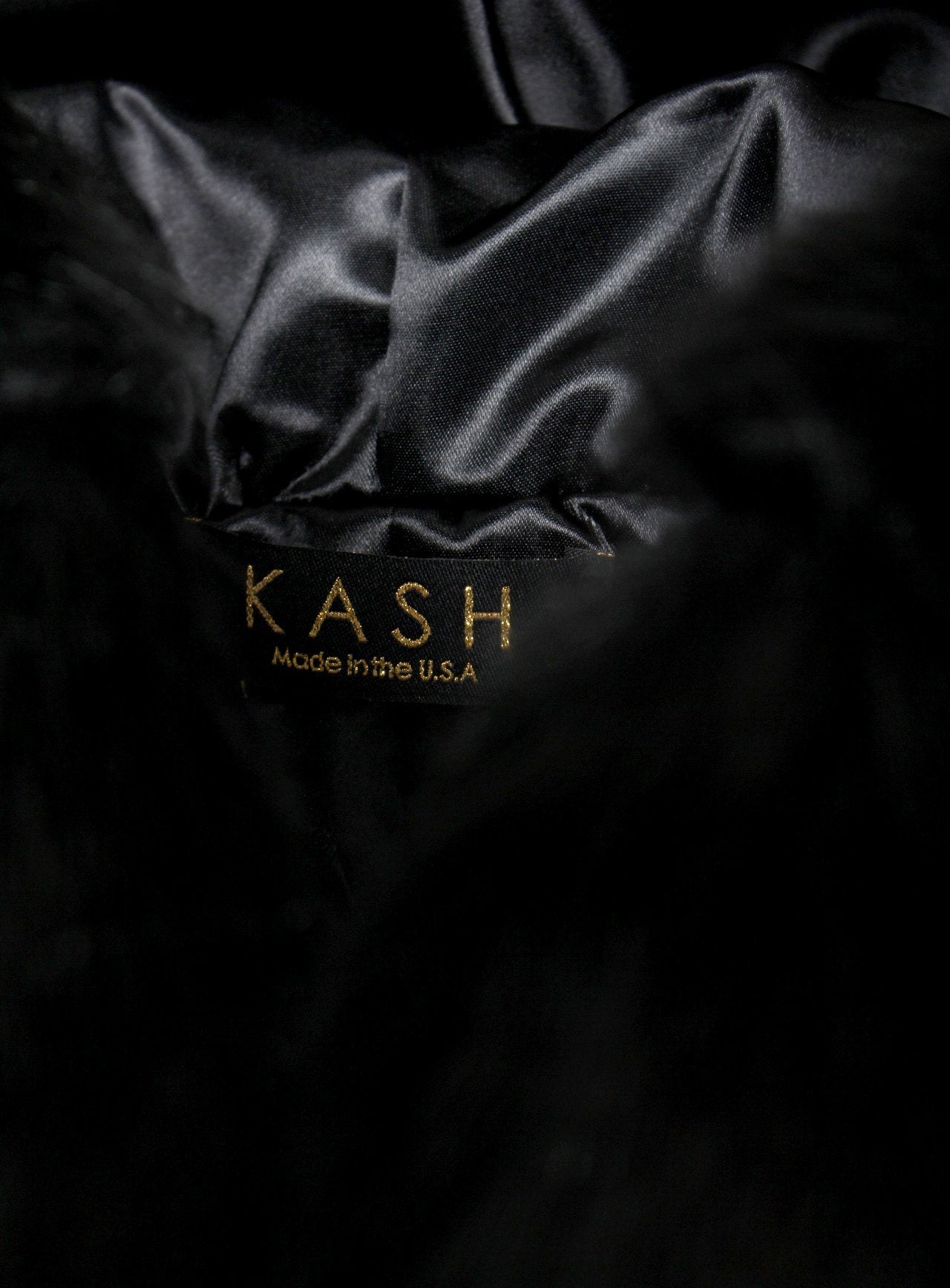 Kash unisex fur vest in black — alternate view 2