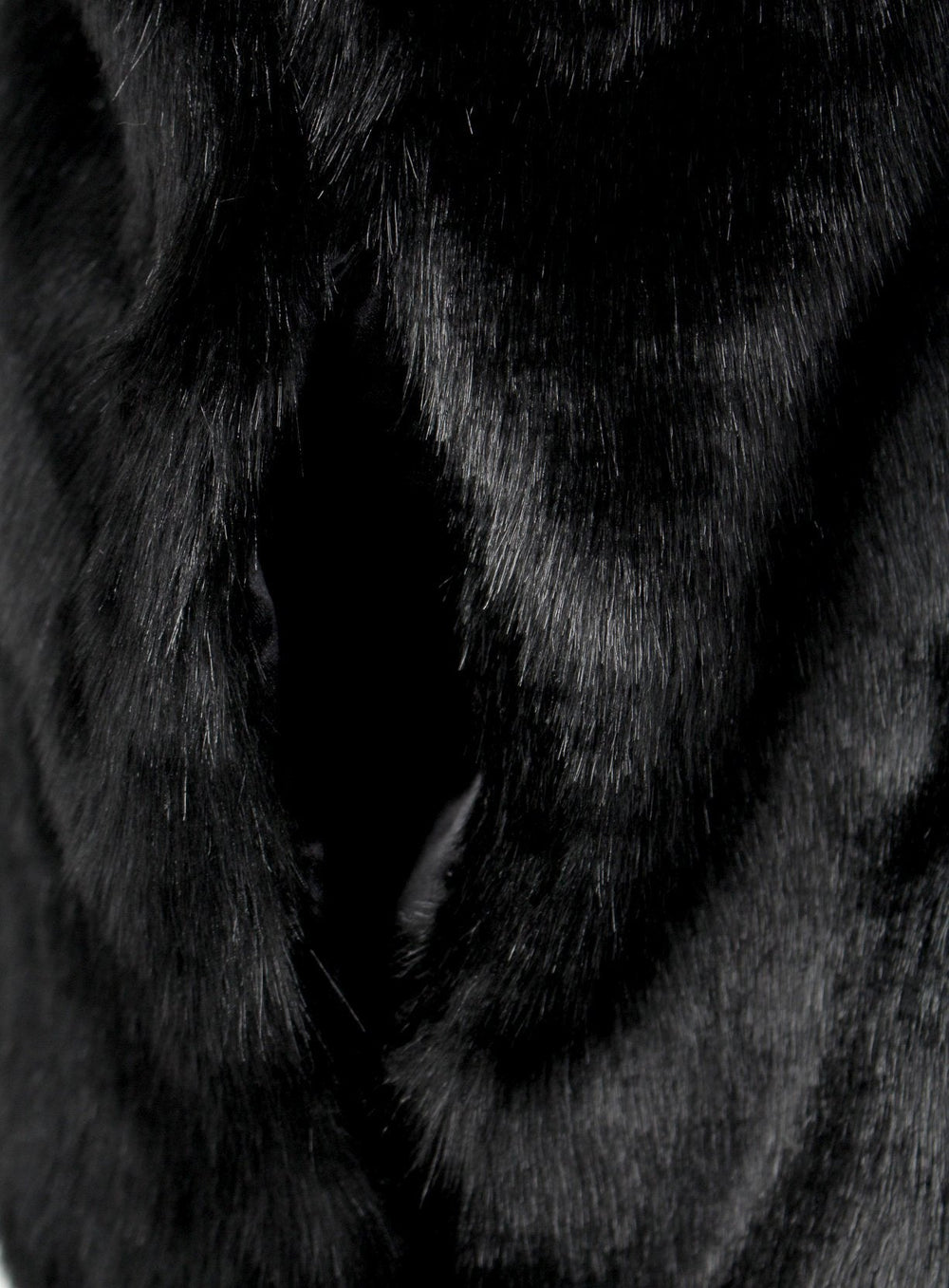 Kash unisex fur vest in black — alternate view 3
